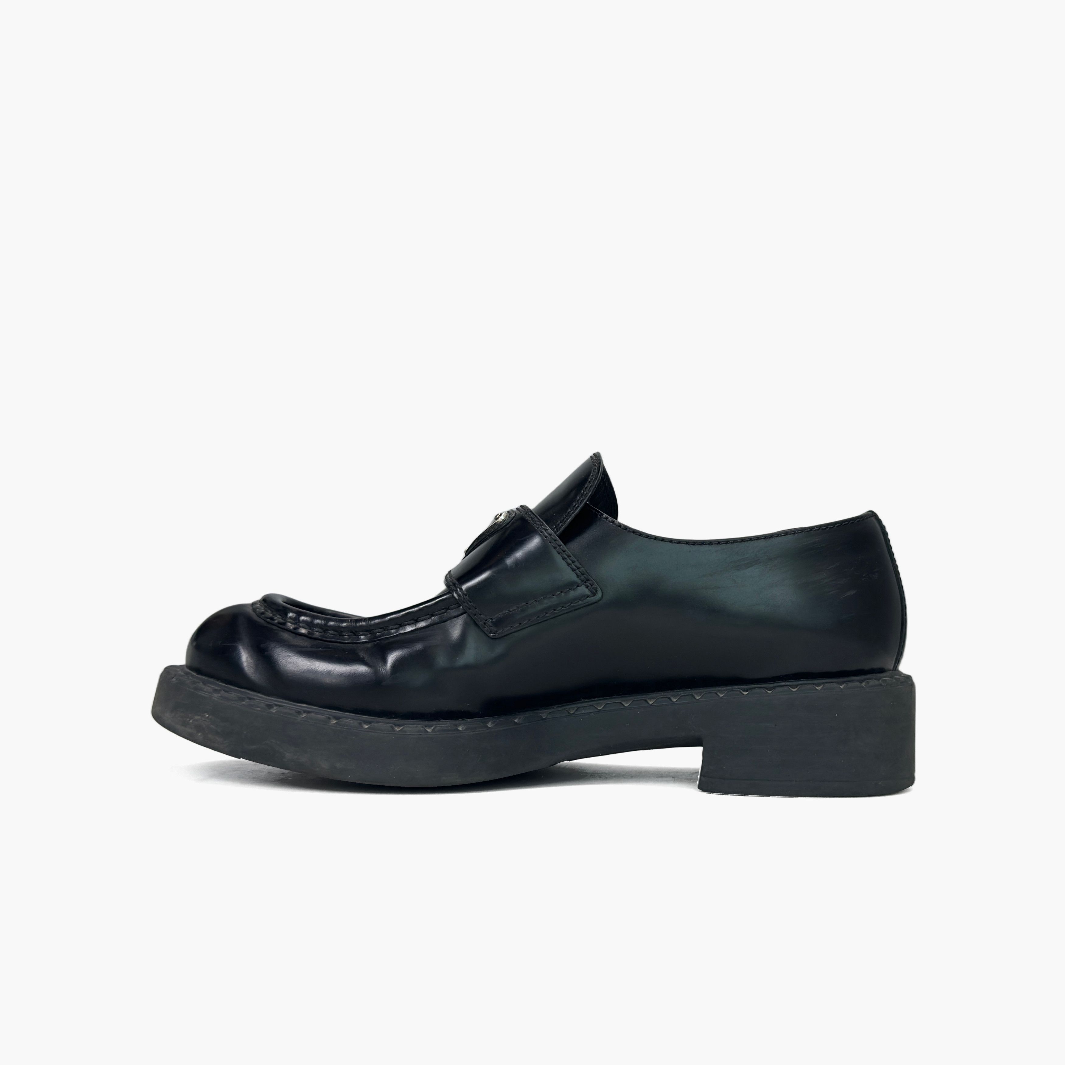 Prada Prada Chocolate Leather Platform Loafers Size 38 Size US 8 / IT 38 - 3 Thumbnail