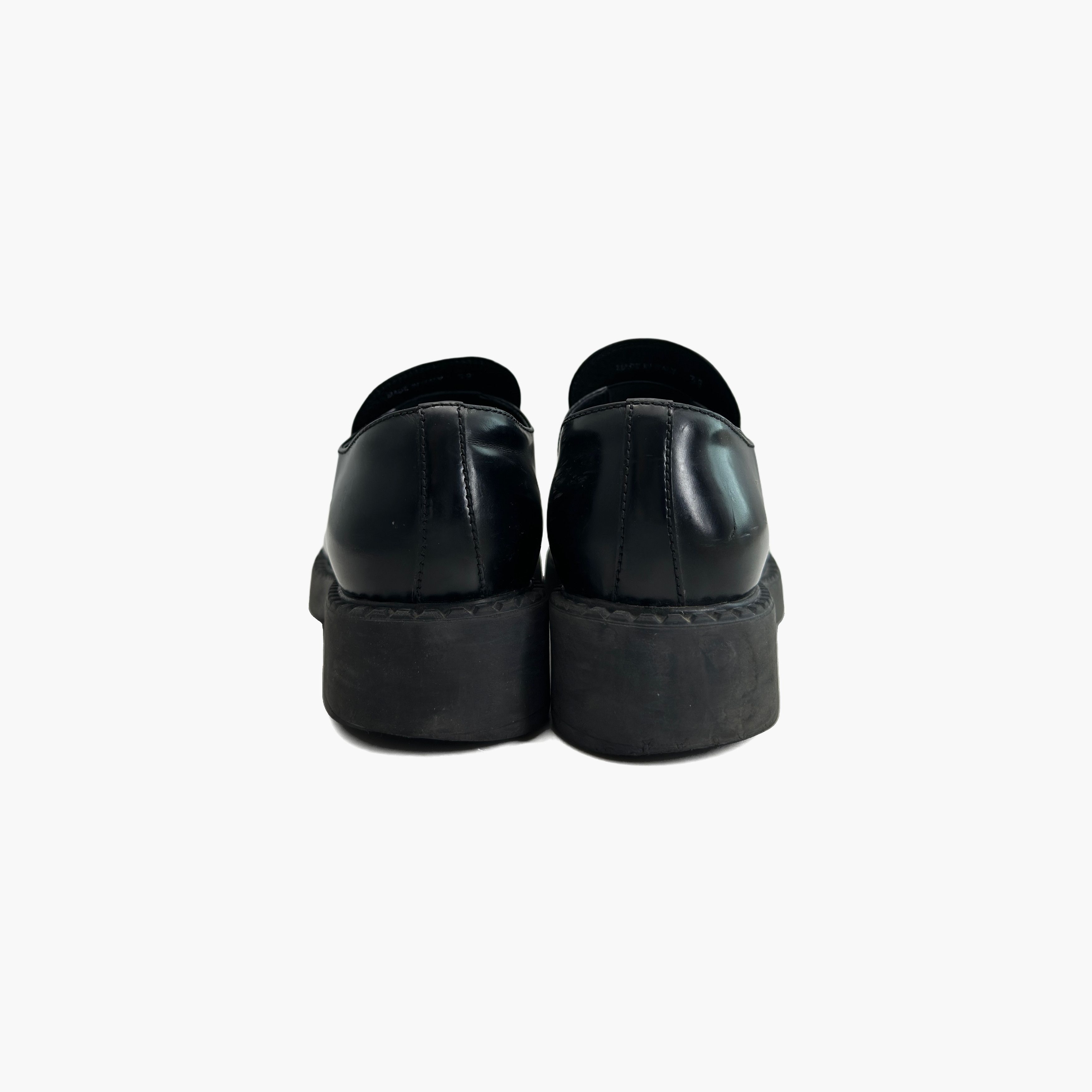Prada Prada Chocolate Leather Platform Loafers Size 38 Size US 8 / IT 38 - 6 Thumbnail