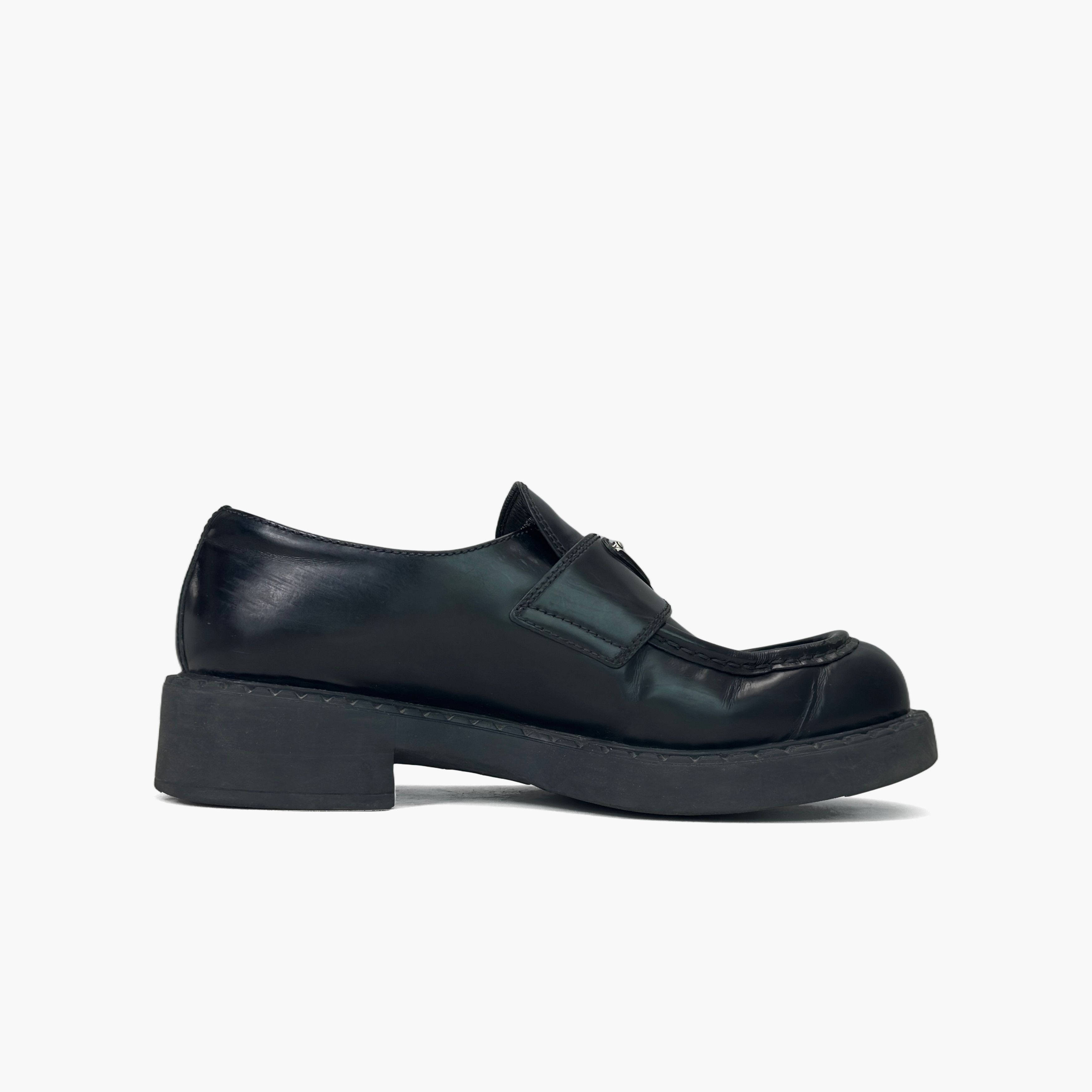 Prada Prada Chocolate Leather Platform Loafers Size 38 Size US 8 / IT 38 - 2 Thumbnail