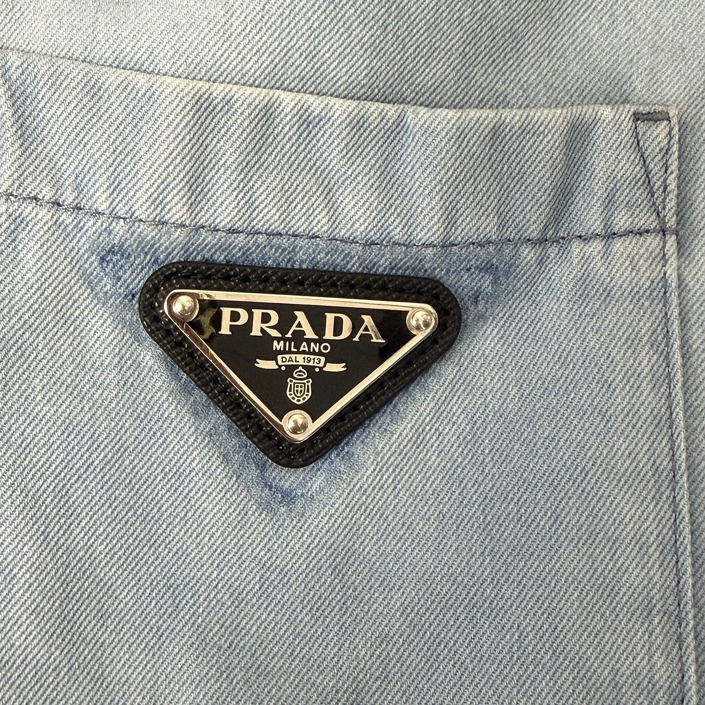 Prada Prada Logo Pocket Long Sleeve Shirt Size IT 42 Size M / US 6-8 / IT 42-44 - 7 Thumbnail