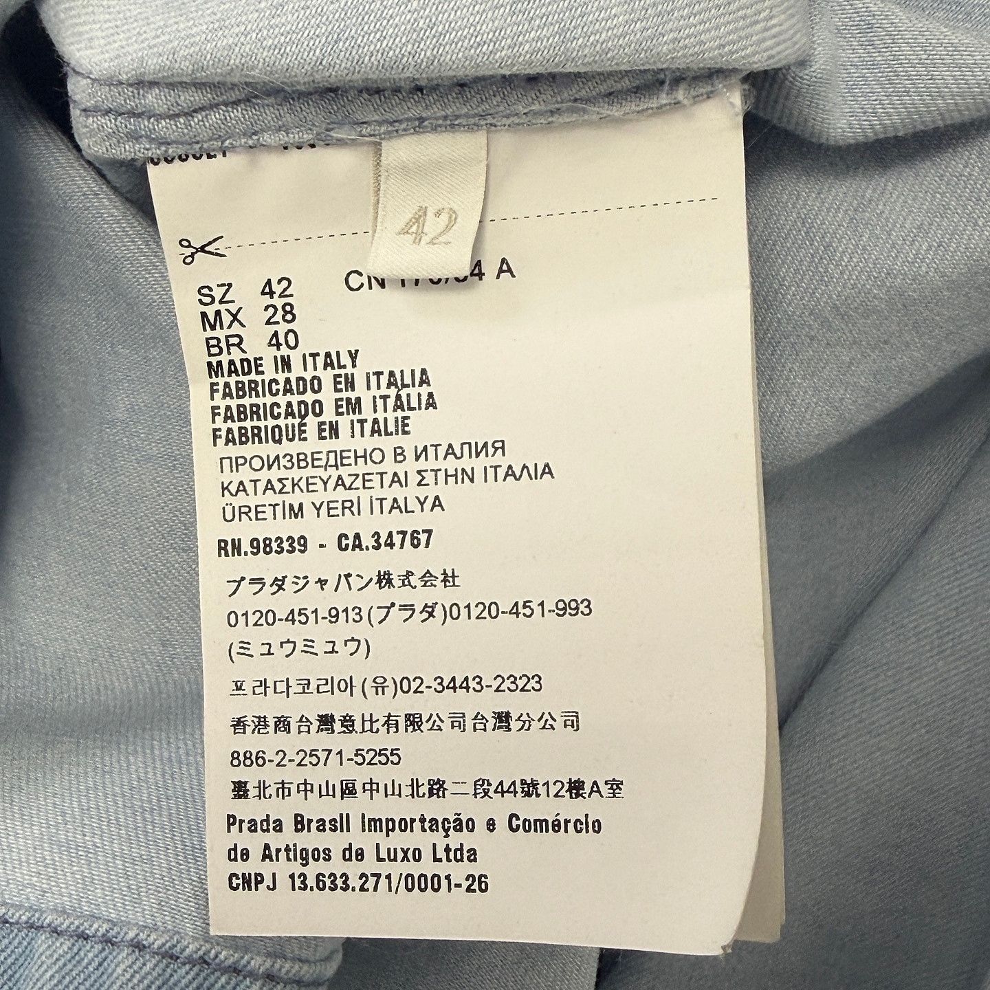 Prada Prada Logo Pocket Long Sleeve Shirt Size IT 42 Size M / US 6-8 / IT 42-44 - 4 Thumbnail