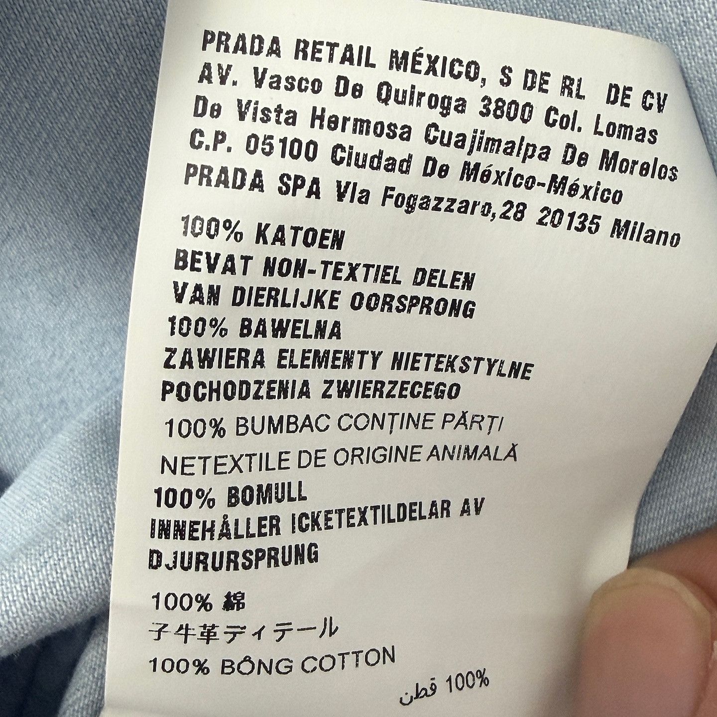 Prada Prada Logo Pocket Long Sleeve Shirt Size IT 42 Size M / US 6-8 / IT 42-44 - 8 Thumbnail