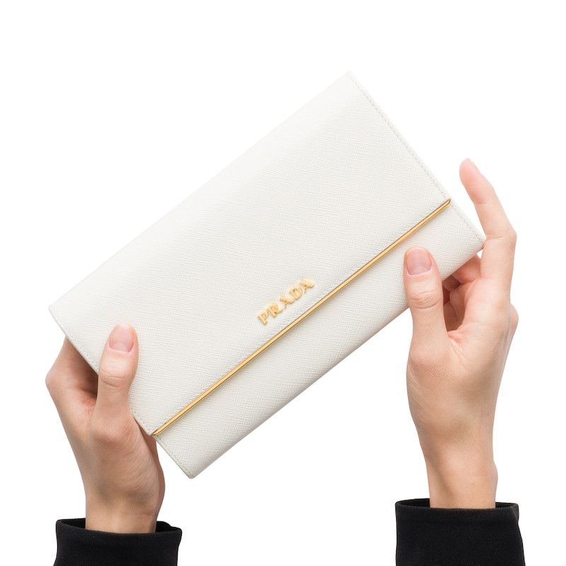 Prada Prada Saffiano Leather Flap Wallet One Size Size ONE SIZE - 10 Thumbnail