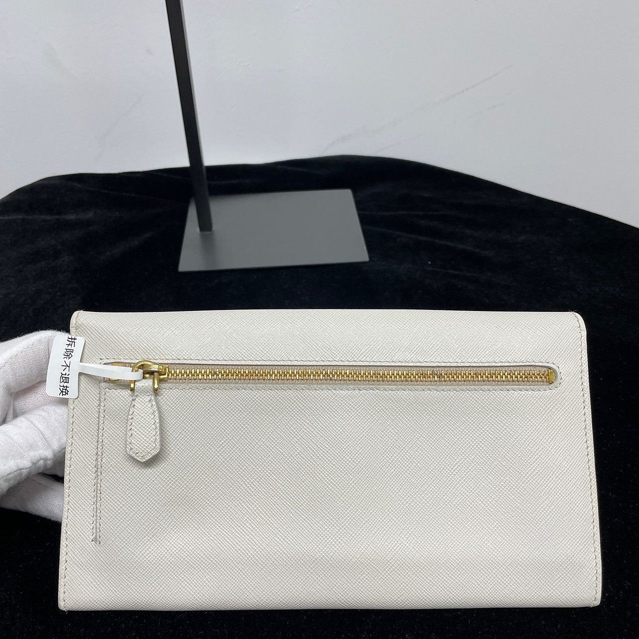 Prada Prada Saffiano Leather Flap Wallet One Size Size ONE SIZE - 3 Thumbnail