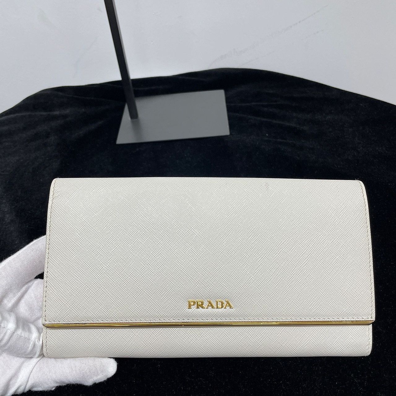 Prada Prada Saffiano Leather Flap Wallet One Size Size ONE SIZE - 2 Thumbnail