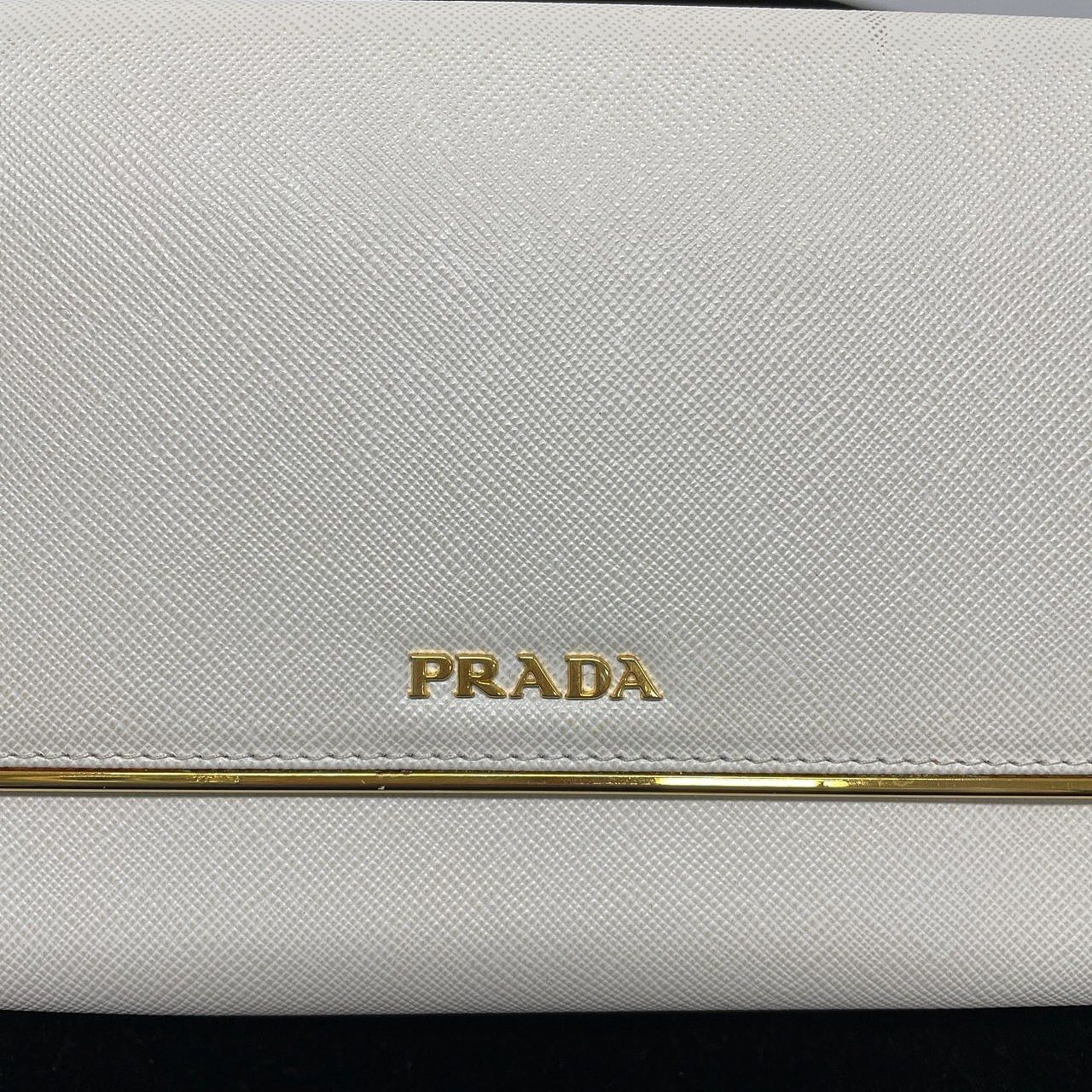 Prada Prada Saffiano Leather Flap Wallet One Size Size ONE SIZE - 8 Thumbnail