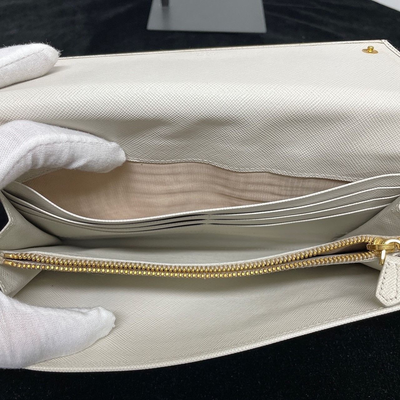 Prada Prada Saffiano Leather Flap Wallet One Size Size ONE SIZE - 5 Thumbnail