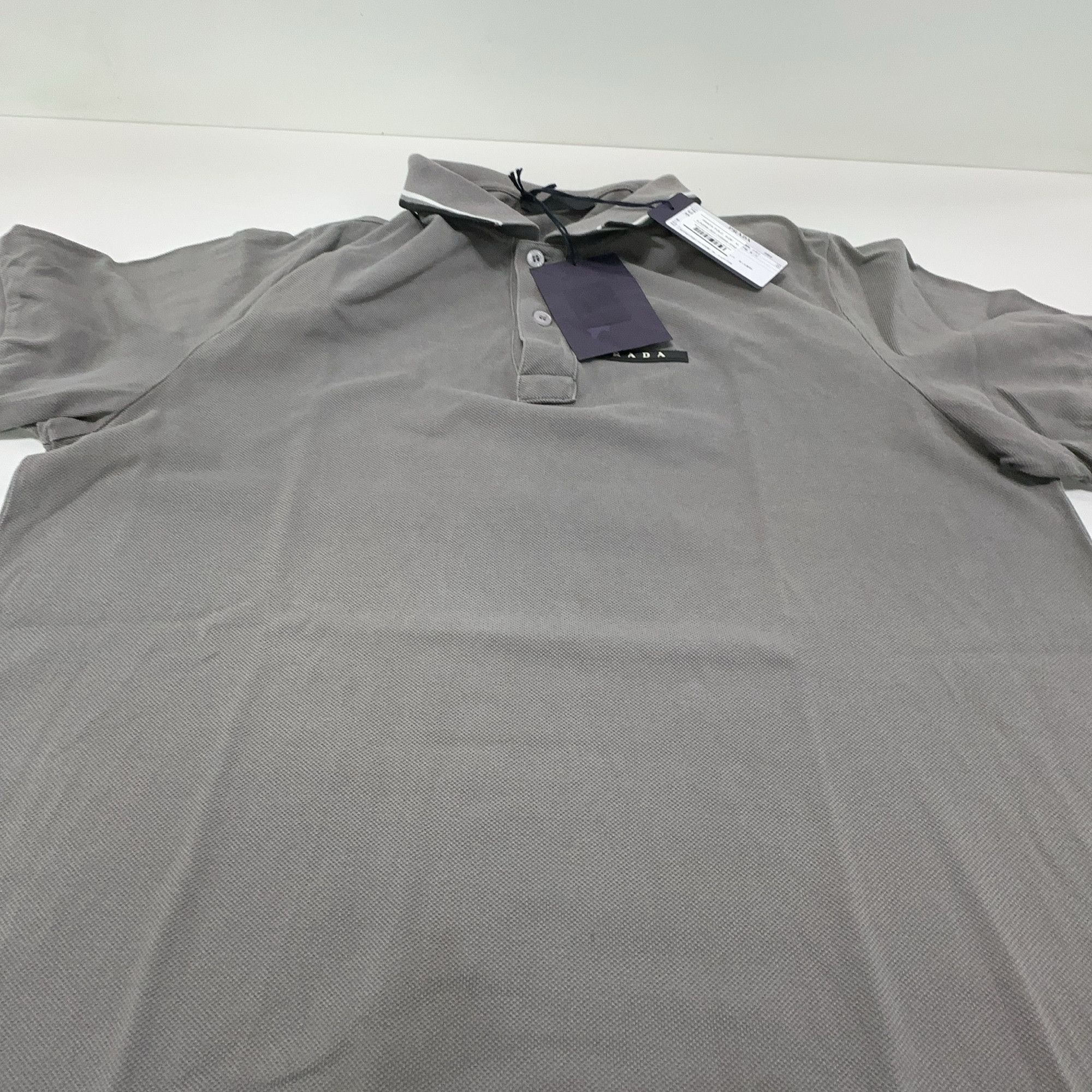 Prada Prada Striped Collar Polo Shirt Size XL Size US XL / EU 56 / 4 - 10 Thumbnail