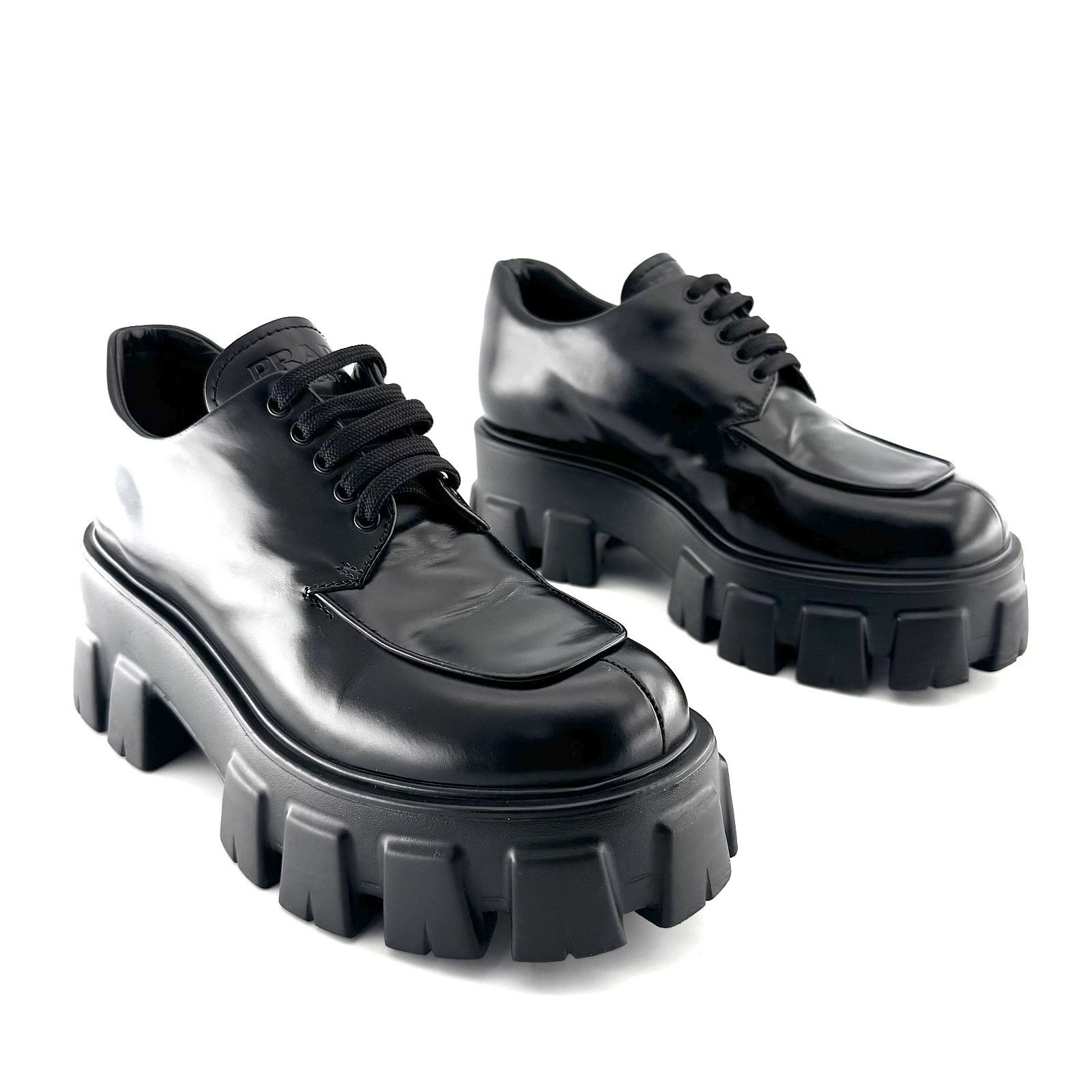 Prada Prada Monolith Leather Platform Shoes Size 36 Size US 6 / IT 36 - 6 Thumbnail