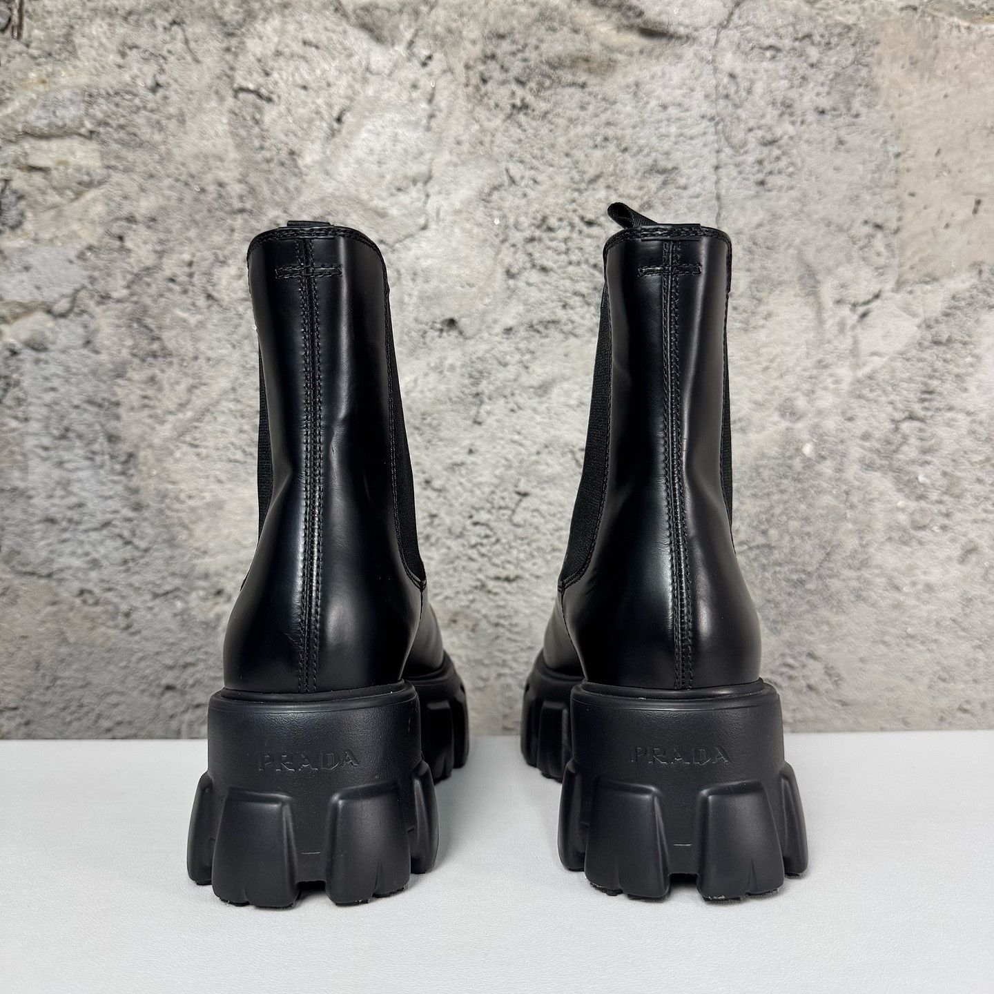 Prada Prada Monolith Leather Chelsea Boots Size 37 Size US 7 / IT 37 - 3 Thumbnail