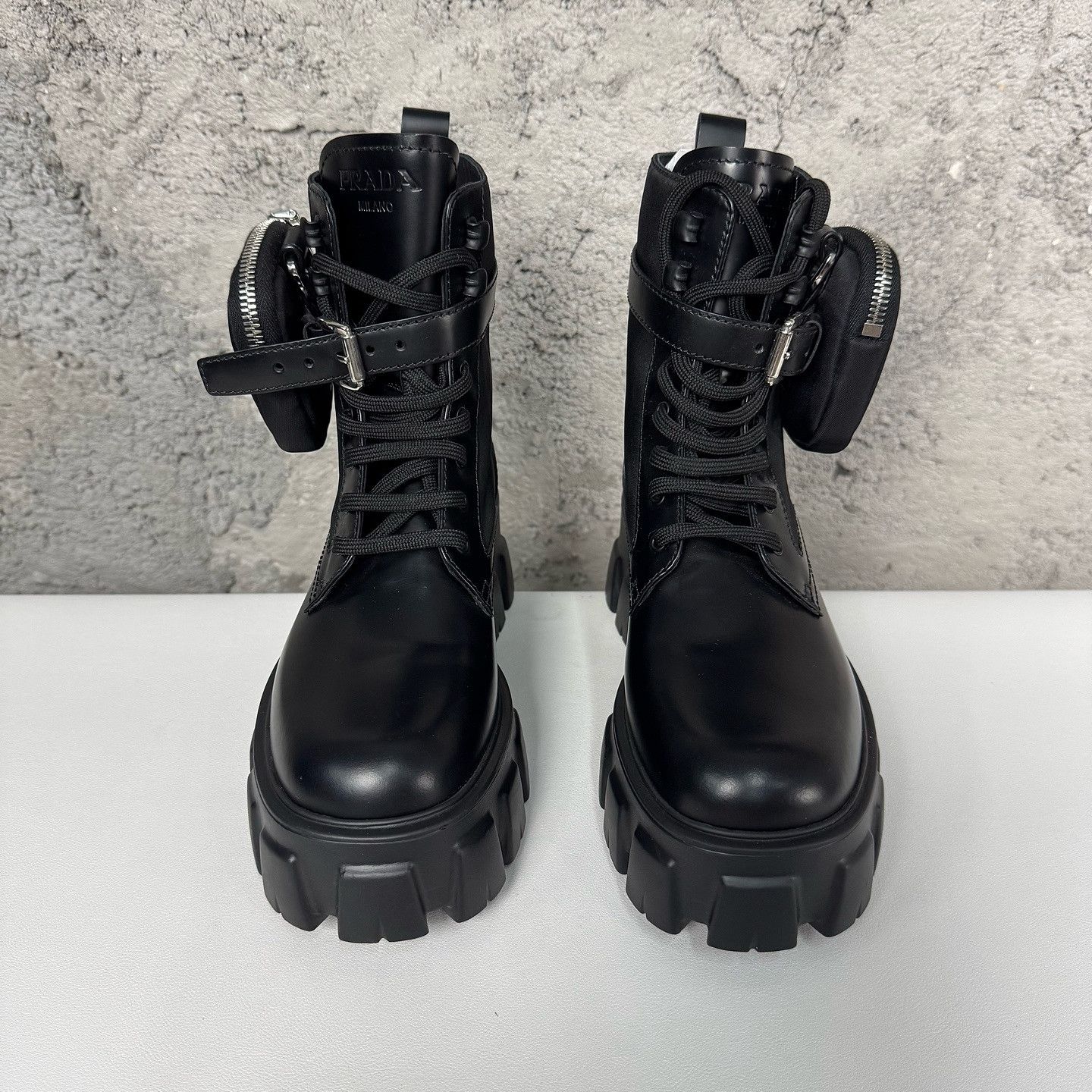 Prada Prada Monolith Re-Nylon Combat Boots Size 37 Size US 7 / IT 37 - 2 Thumbnail