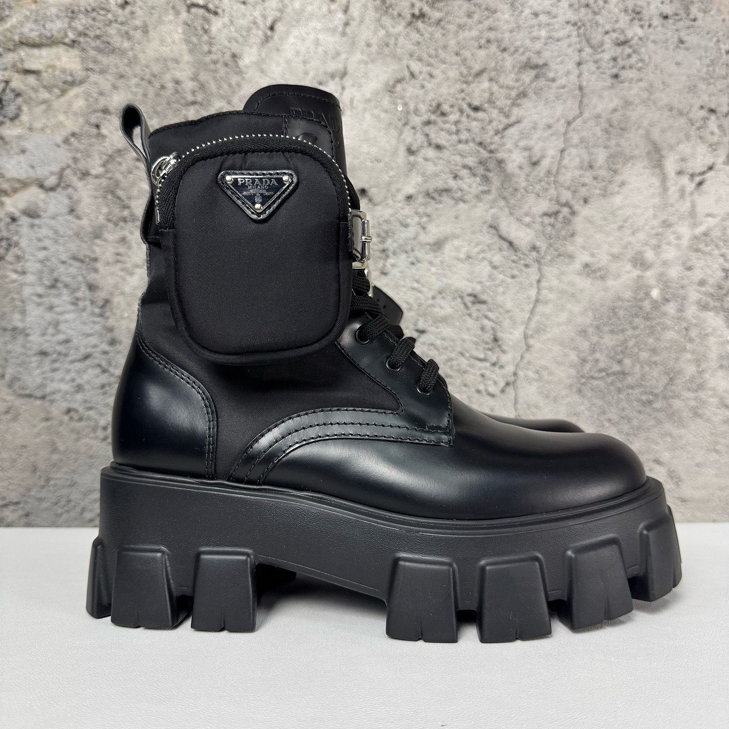 Prada Prada Monolith Re-Nylon Combat Boots Size 37 Size US 7 / IT 37 - 6 Thumbnail