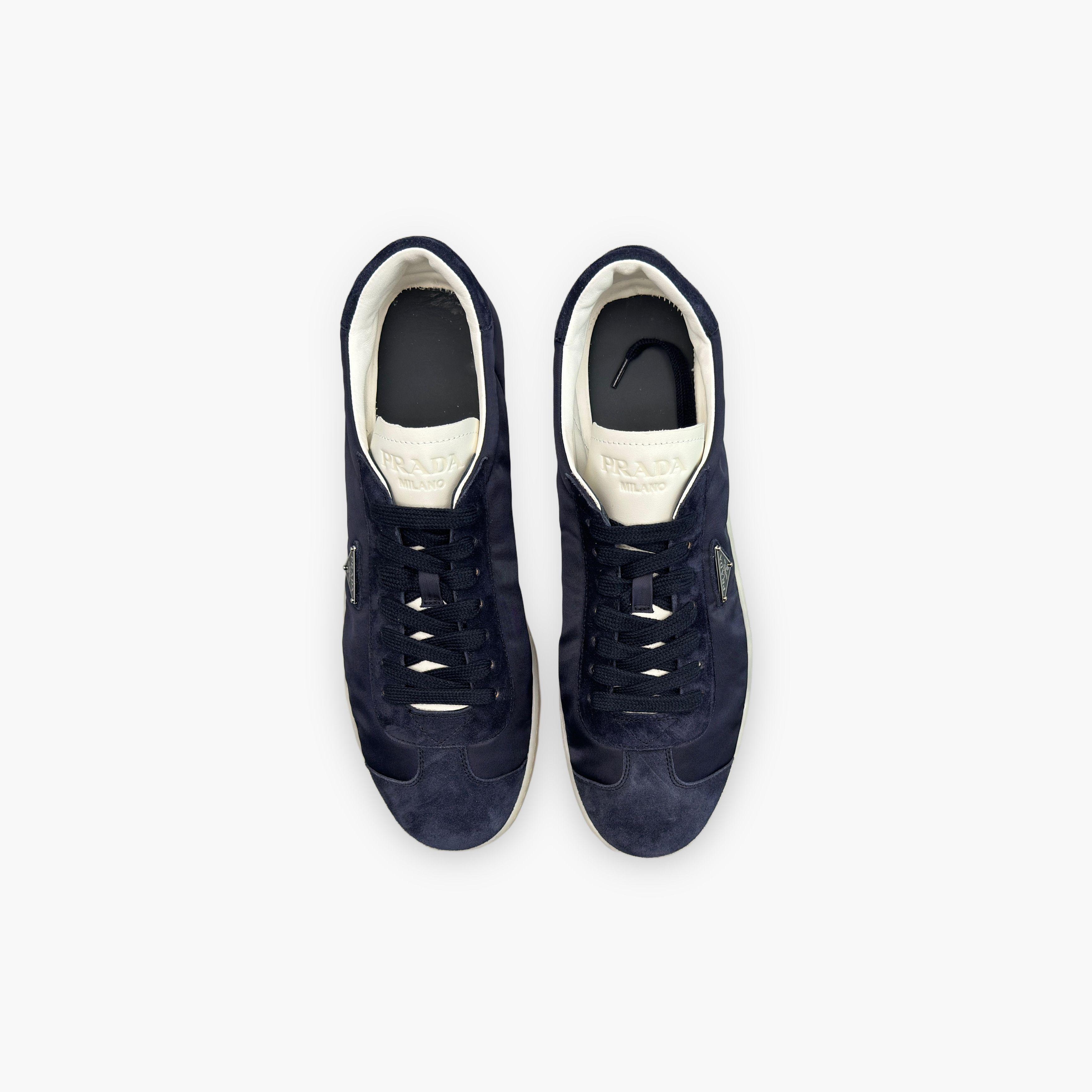 Prada Prada Nylon Suede Low-Top Sneakers Size 12 Size US 12 / EU 45 - 9 Thumbnail