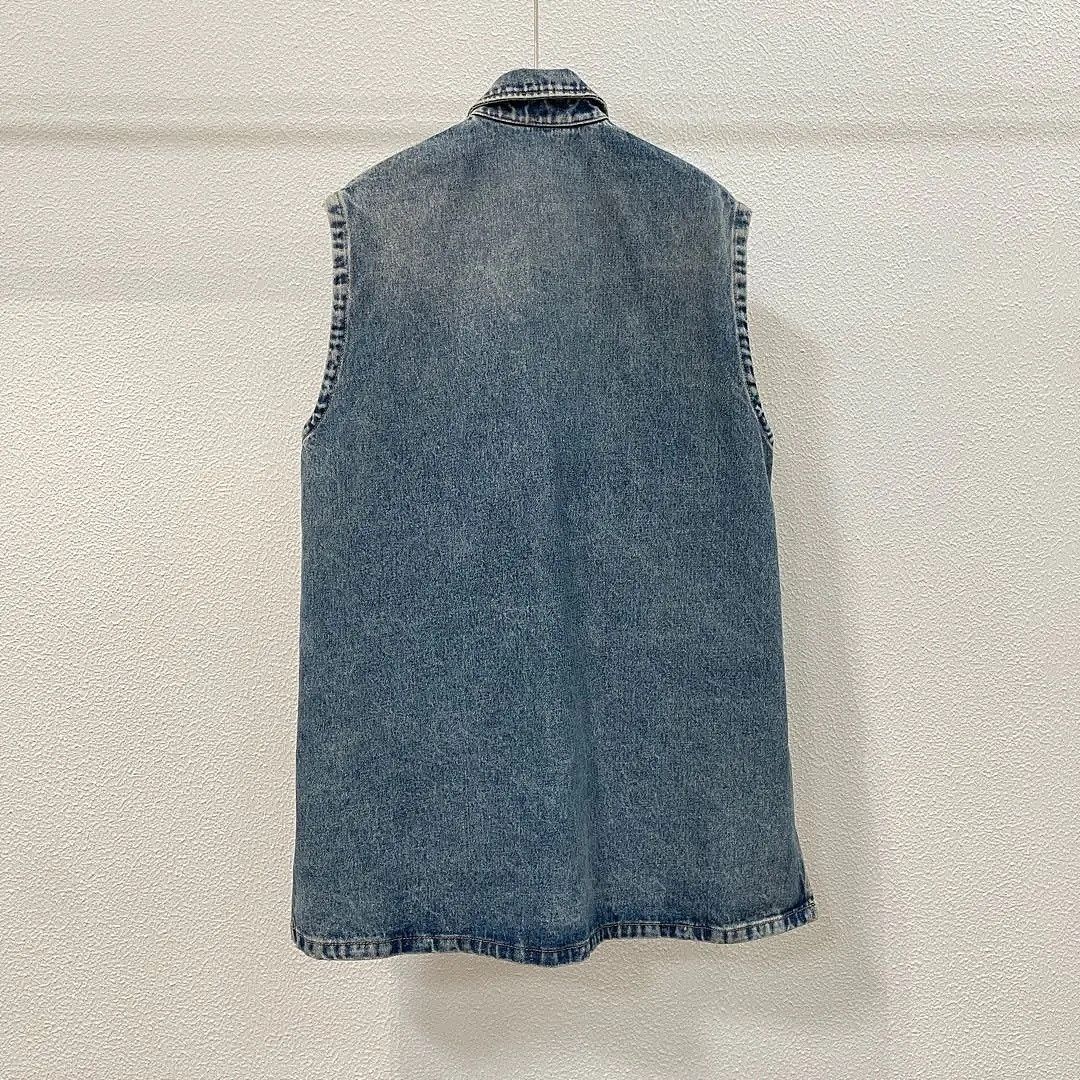 Prada Prada Triangle Logo Denim Vest Size 36 Size XS / US 0-2 / IT 36-38 - 2 Thumbnail