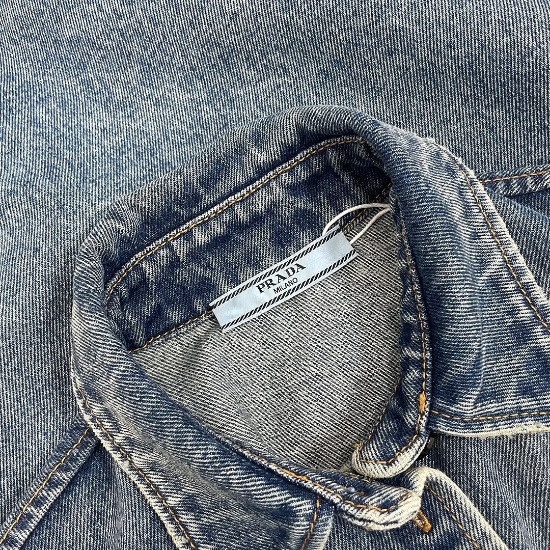 Prada Prada Triangle Logo Denim Vest Size 36 Size XS / US 0-2 / IT 36-38 - 6 Thumbnail