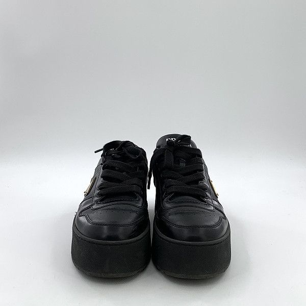 Prada Prada Downtown Bold Leather Platform Sneakers Size 37.5 Size US 7.5 / IT 37.5 - 2 Thumbnail