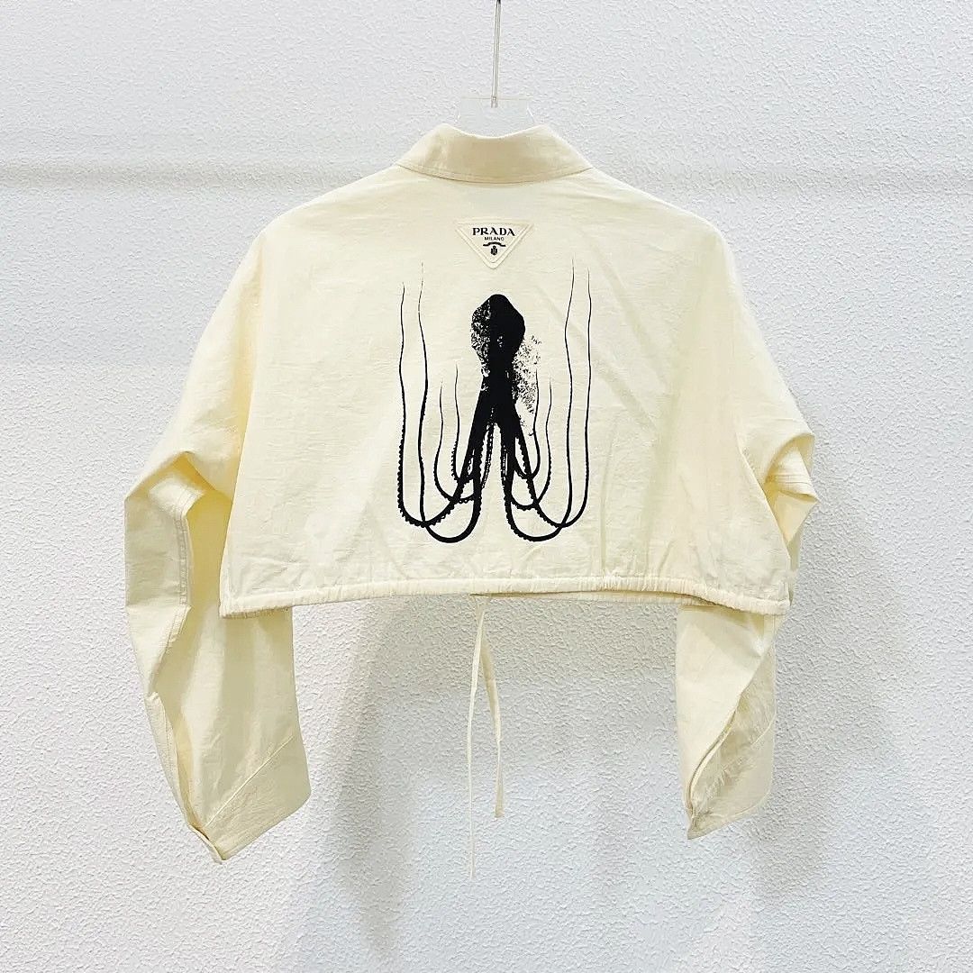 Prada Prada Mermaid Graphic Button Up Shirt Size 36 Size XS / US 0-2 / IT 36-38 - 2 Thumbnail