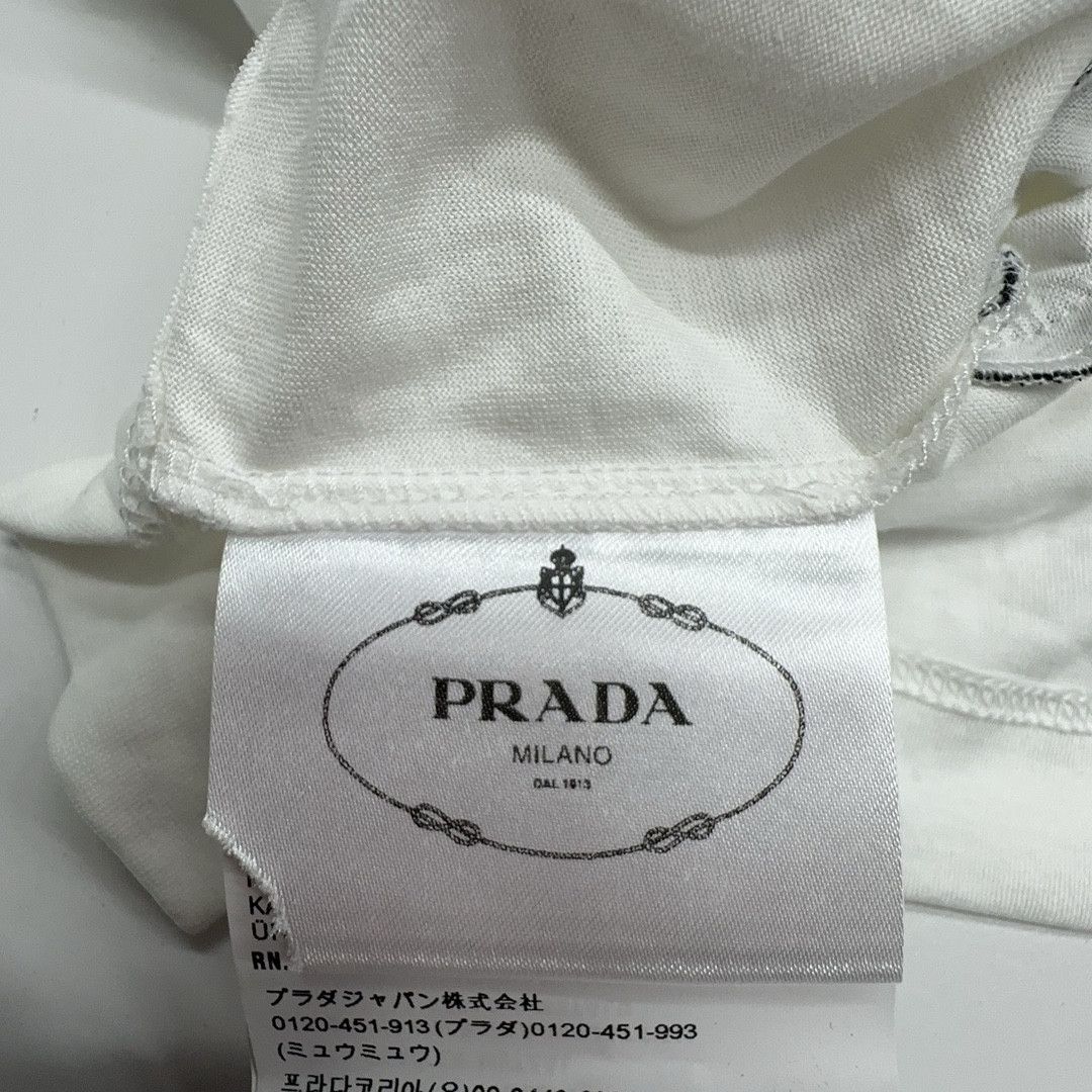 Prada Prada Crystal Embellished T-Shirt Size XS Size XS / US 0-2 / IT 36-38 - 4 Thumbnail