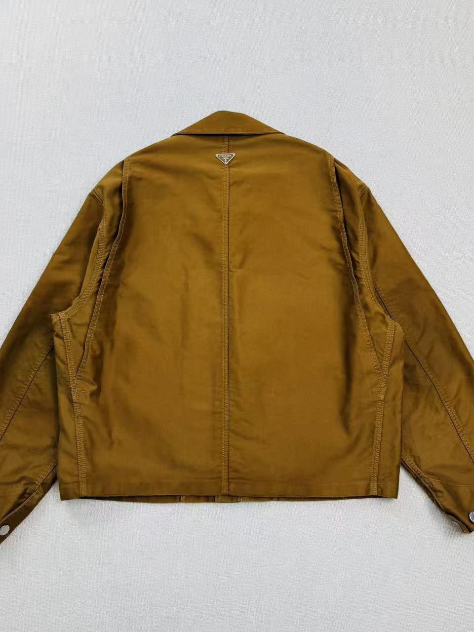Prada Prada Brown Cotton Jacket Size M Size US M / EU 48-50 / 2 - 2 Thumbnail