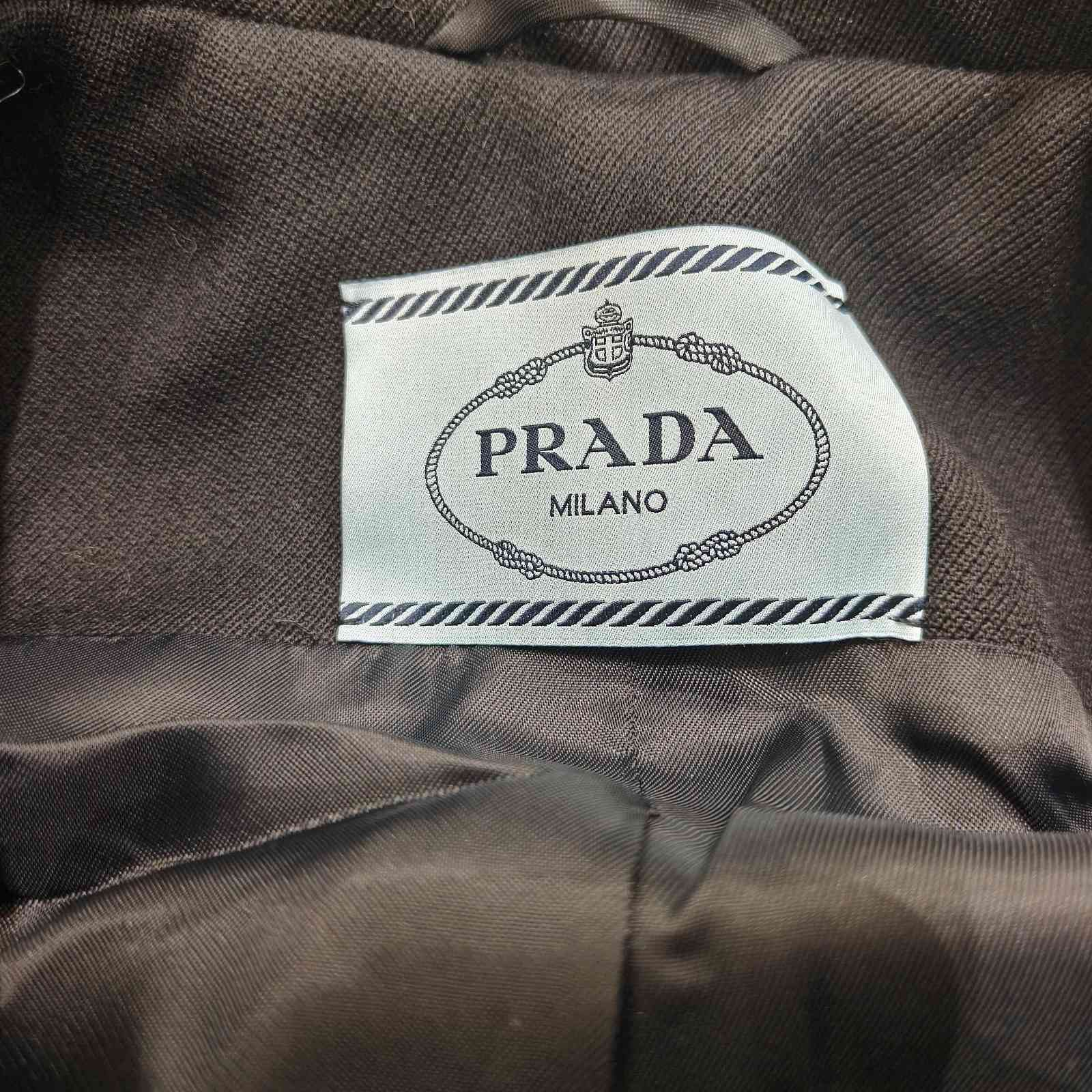 Prada Prada Virgin Wool Coat Size IT 44 Size M / US 6-8 / IT 42-44 - 14 Thumbnail
