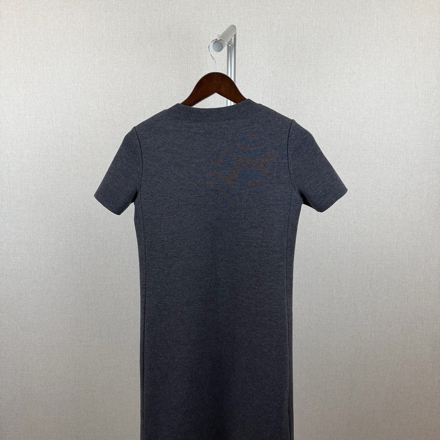 Prada Prada Grey Wool Knit Midi Dress Size 40 Size S / US 4 / IT 40 - 2 Thumbnail