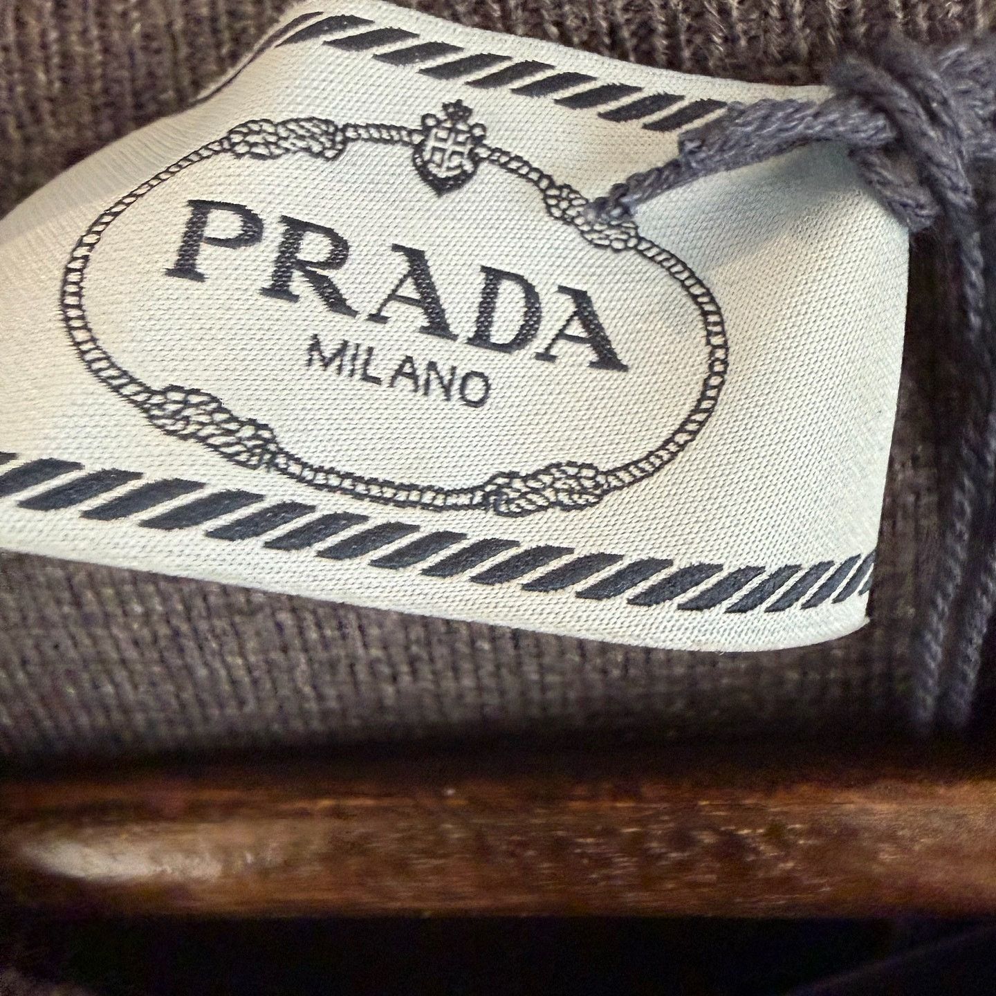 Prada Prada Grey Wool Knit Midi Dress Size 40 Size S / US 4 / IT 40 - 3 Thumbnail