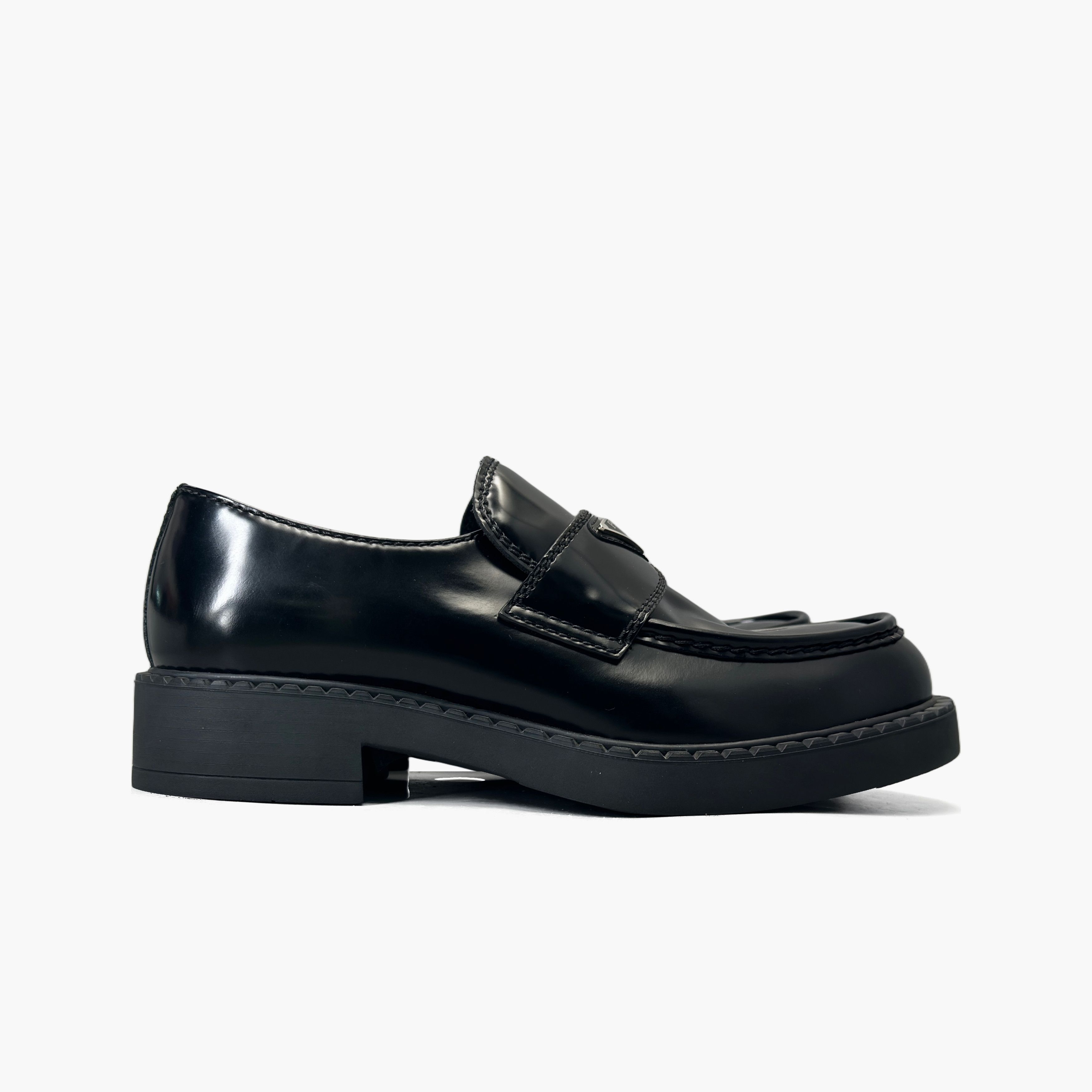 Prada Prada Chocolate Logo Triangle Loafers Size 8.5 Size US 8.5 / EU 41-42 - 4 Thumbnail