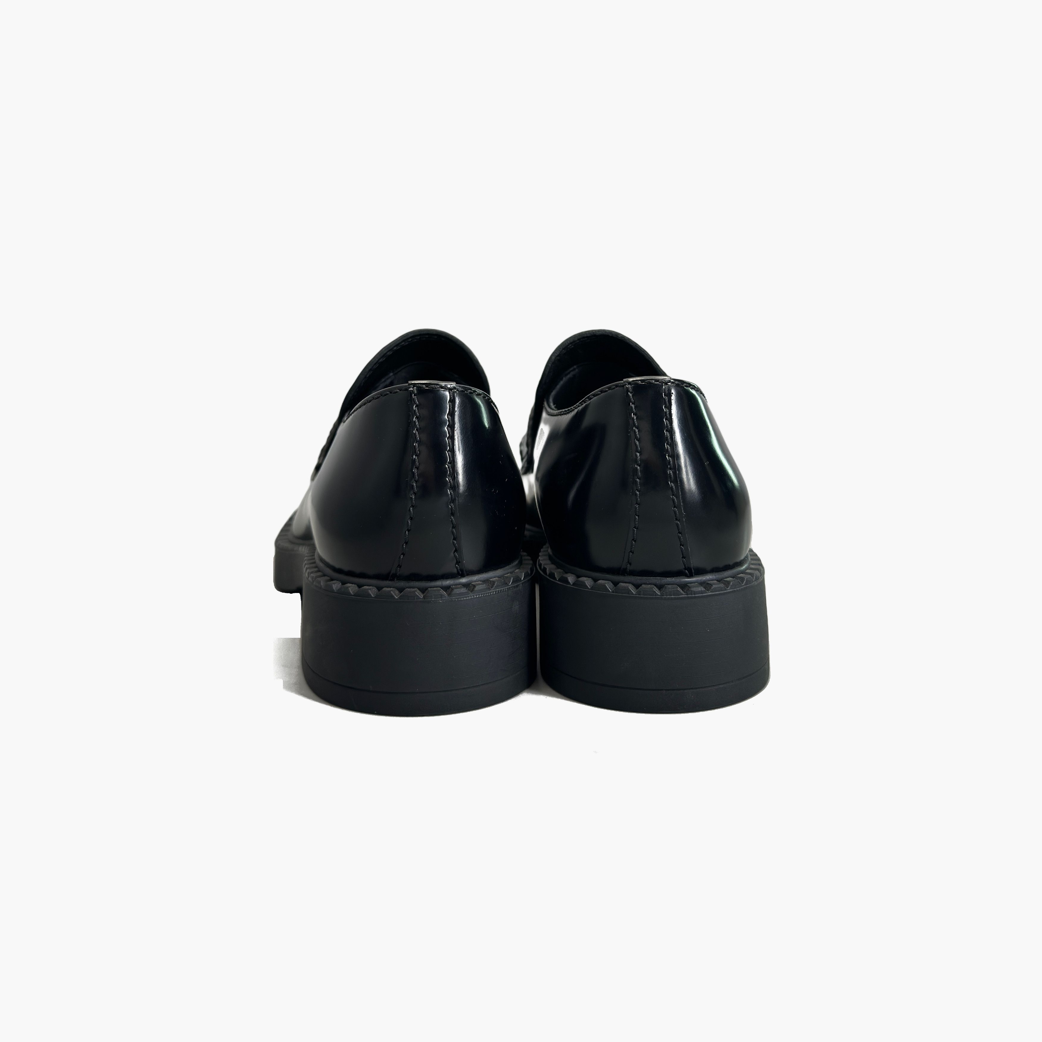 Prada Prada Chocolate Logo Triangle Loafers Size 8.5 Size US 8.5 / EU 41-42 - 6 Thumbnail