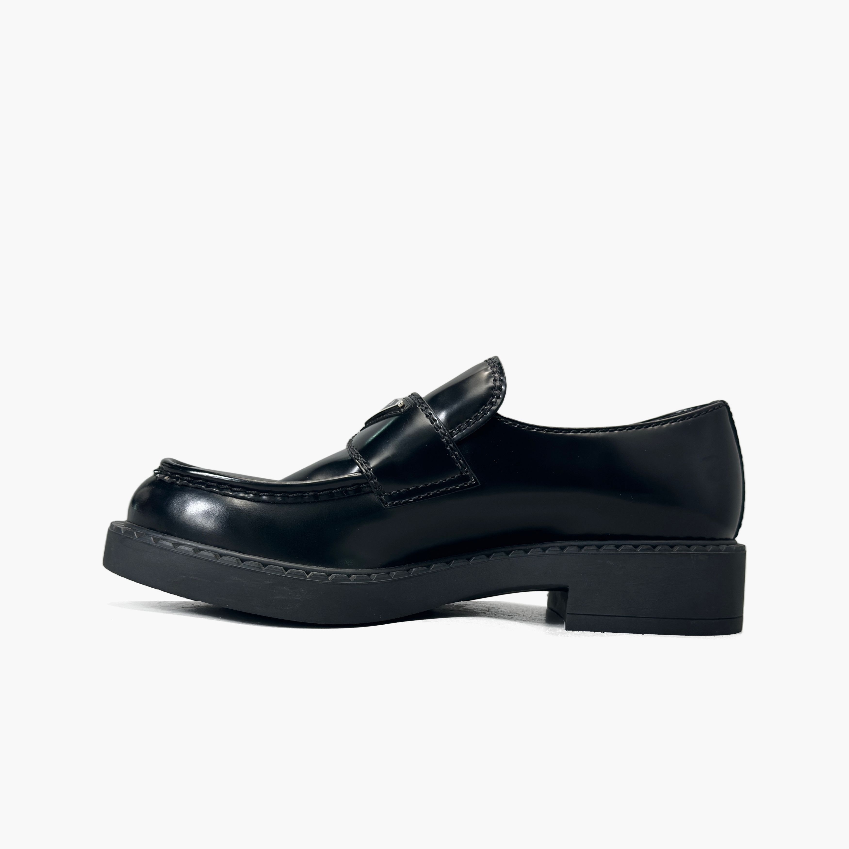 Prada Prada Chocolate Logo Triangle Loafers Size 8.5 Size US 8.5 / EU 41-42 - 3 Thumbnail