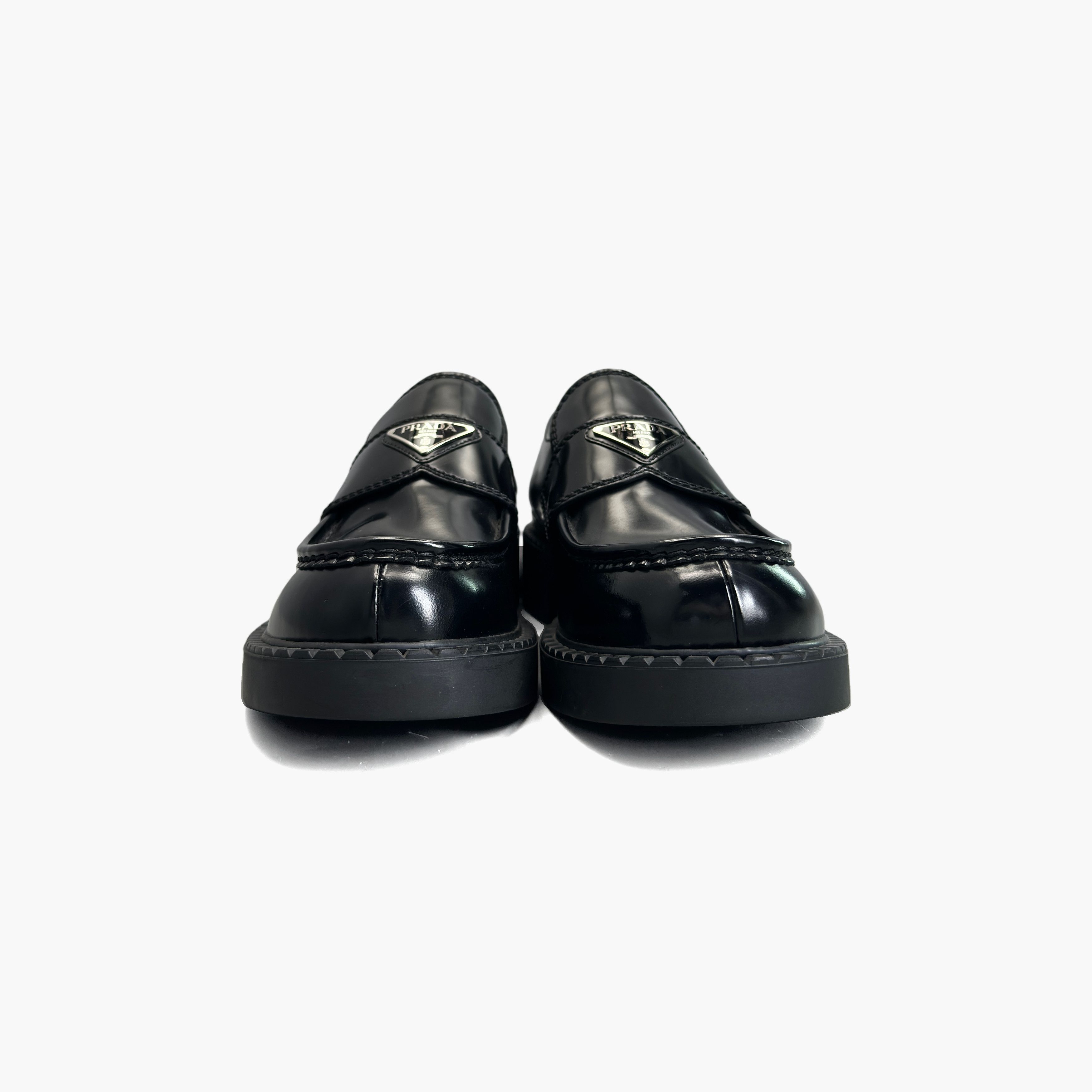 Prada Prada Chocolate Logo Triangle Loafers Size 8.5 Size US 8.5 / EU 41-42 - 5 Thumbnail