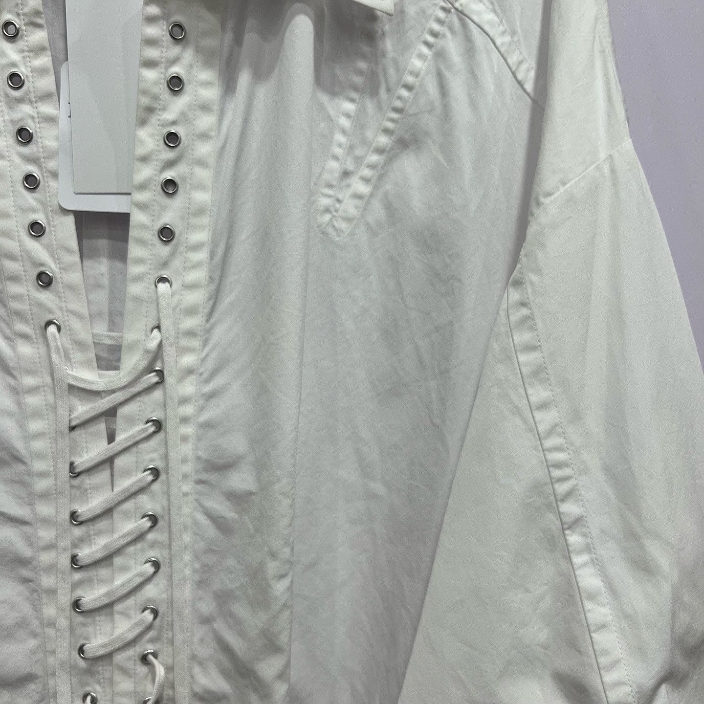 Prada Prada Lace-Up Shirt Dress Size 38 Size XS / US 0-2 / IT 36-38 - 8 Thumbnail