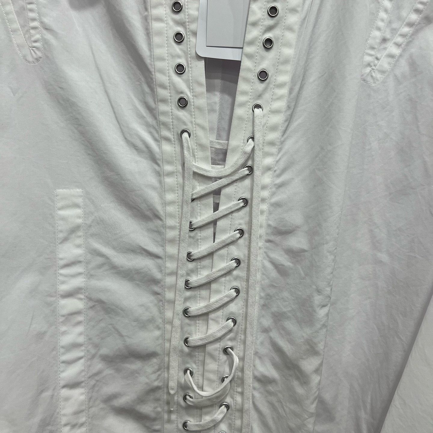 Prada Prada Lace-Up Shirt Dress Size 38 Size XS / US 0-2 / IT 36-38 - 7 Thumbnail