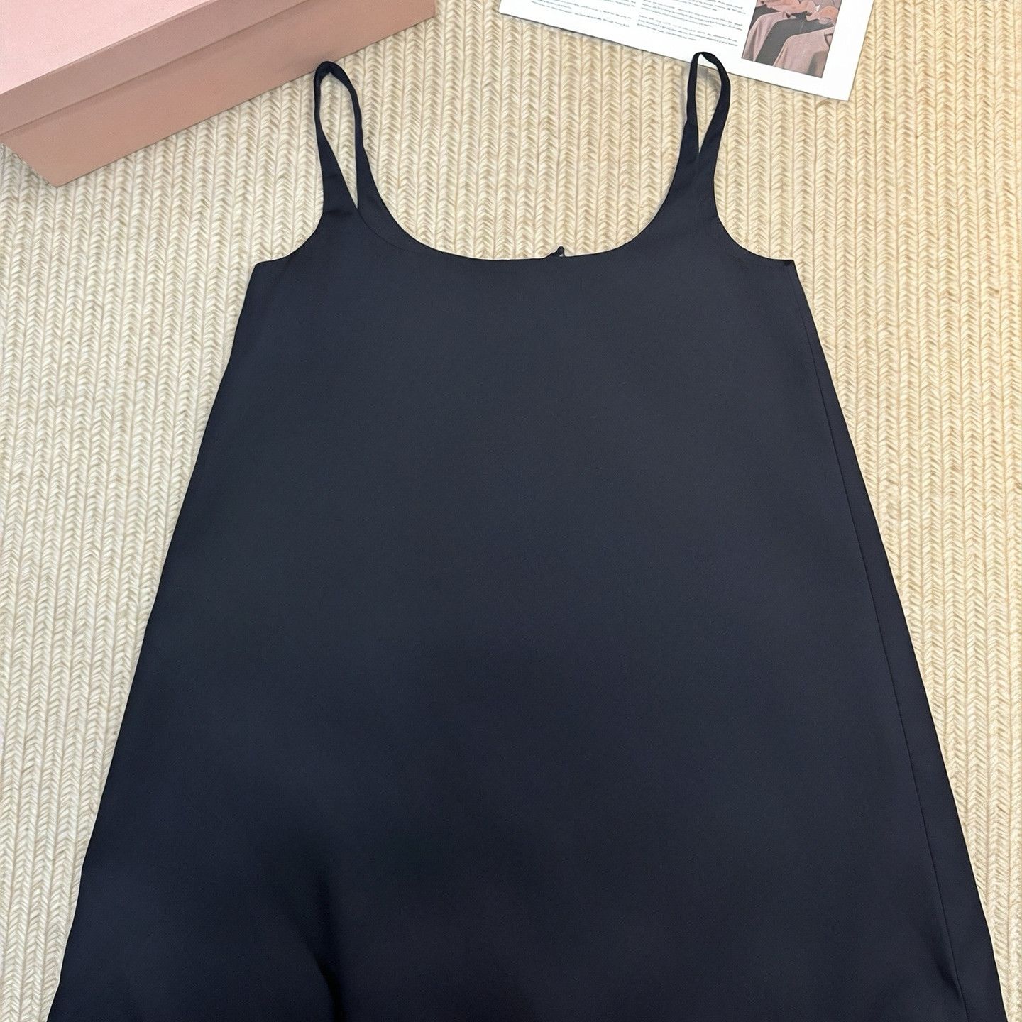 Prada Prada Logo Pocket Slip Dress Black Size 36 Size XS / US 0-2 / IT 36-38 - 2 Thumbnail