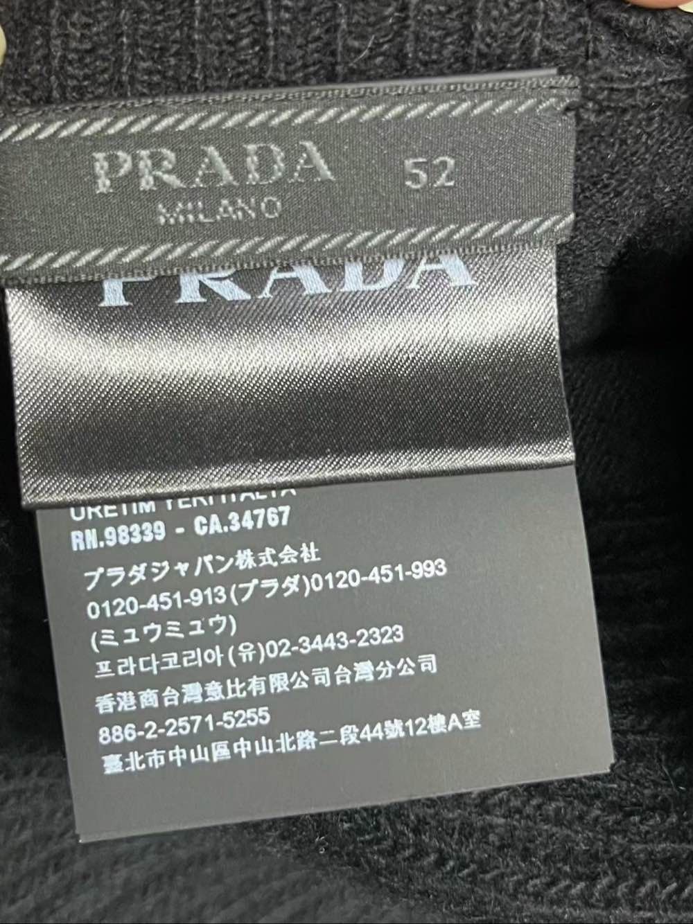 Prada Prada Logo Bomber Jacket Size 52 Size US L / EU 52-54 / 3 - 3 Thumbnail