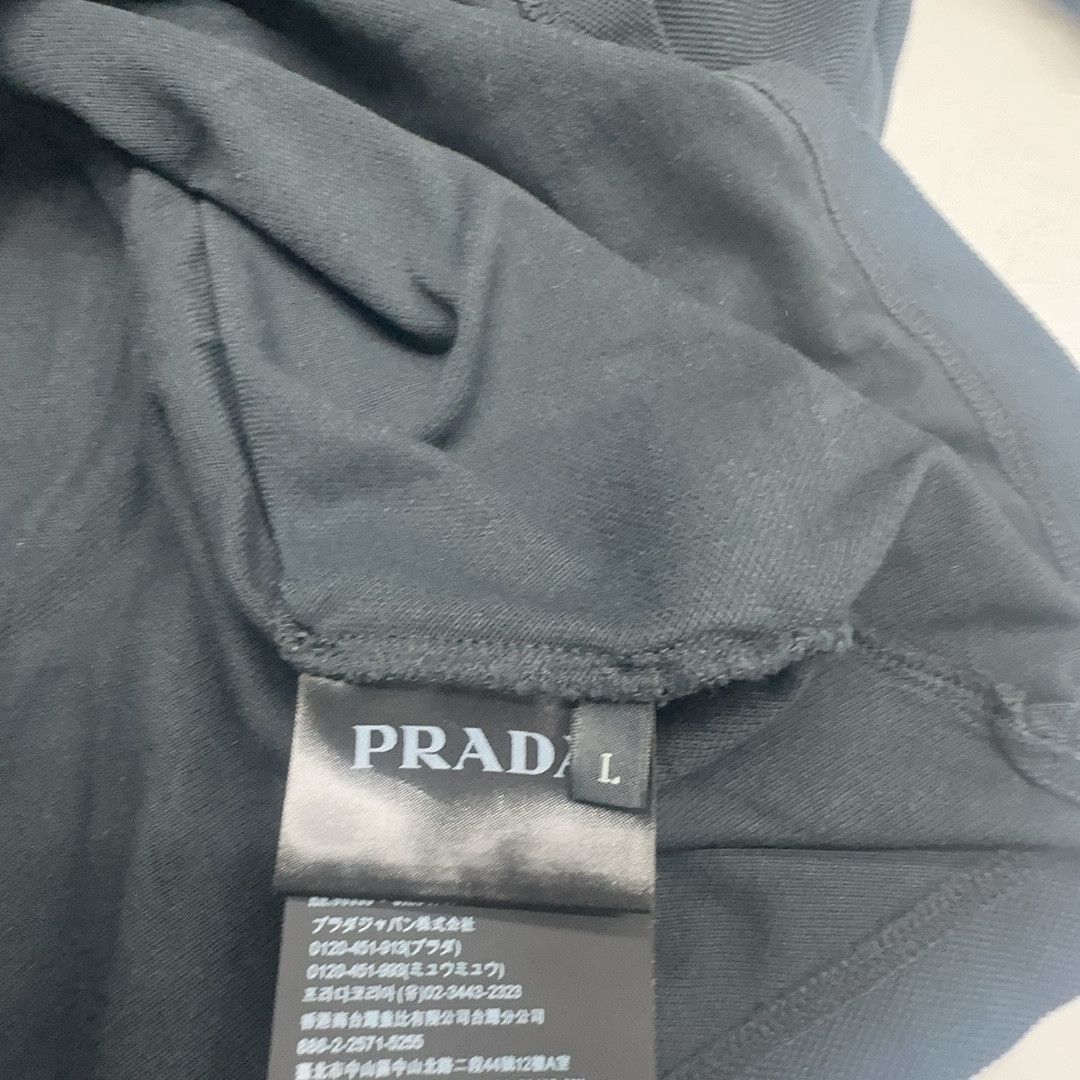 Prada Prada Striped Collar Polo Shirt Size L Size US L / EU 52-54 / 3 - 4 Thumbnail