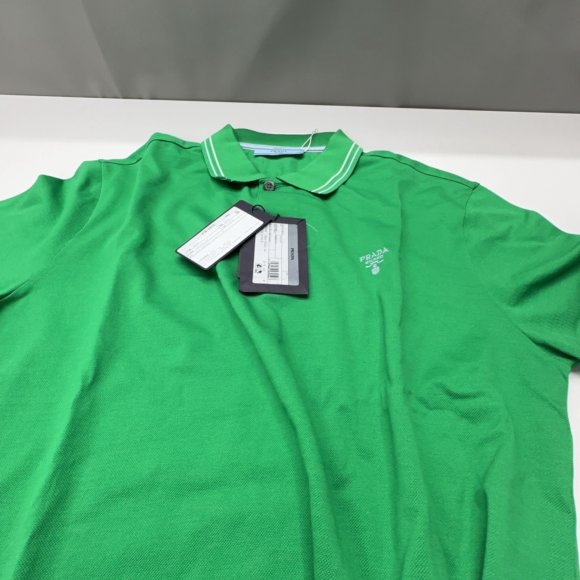 Prada Prada Logo Embroidered Polo Shirt Size L Size US L / EU 52-54 / 3 - 8 Thumbnail