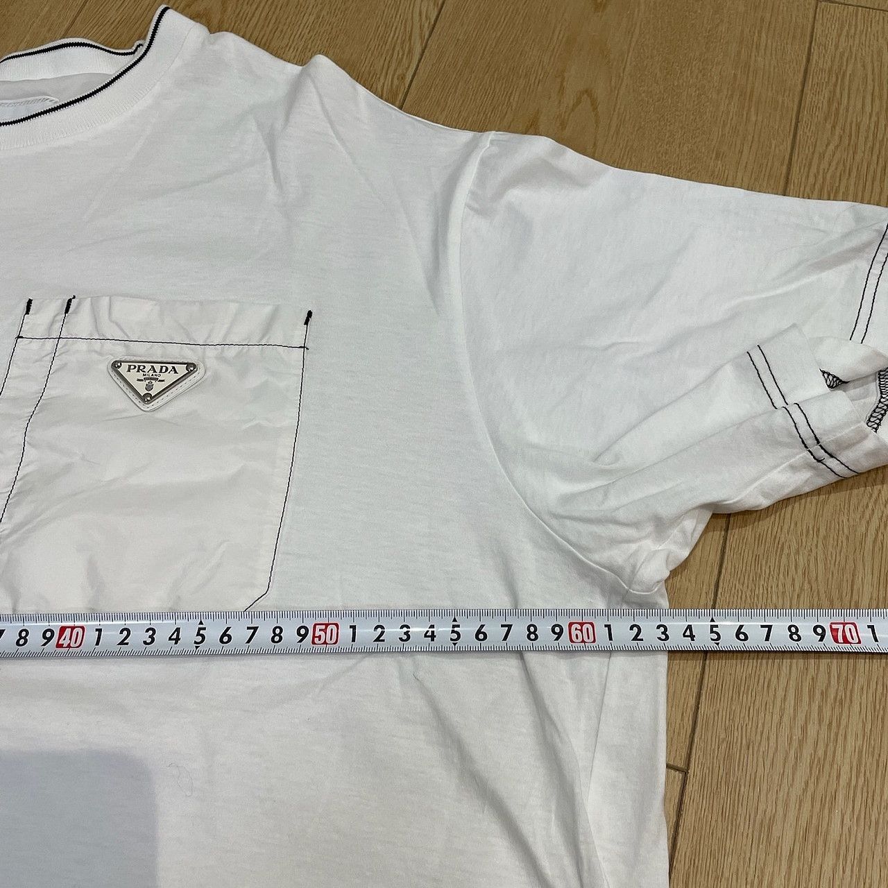 Prada Prada Logo Pocket T-Shirt White Size XS Size US XS / EU 42 / 0 - 8 Thumbnail