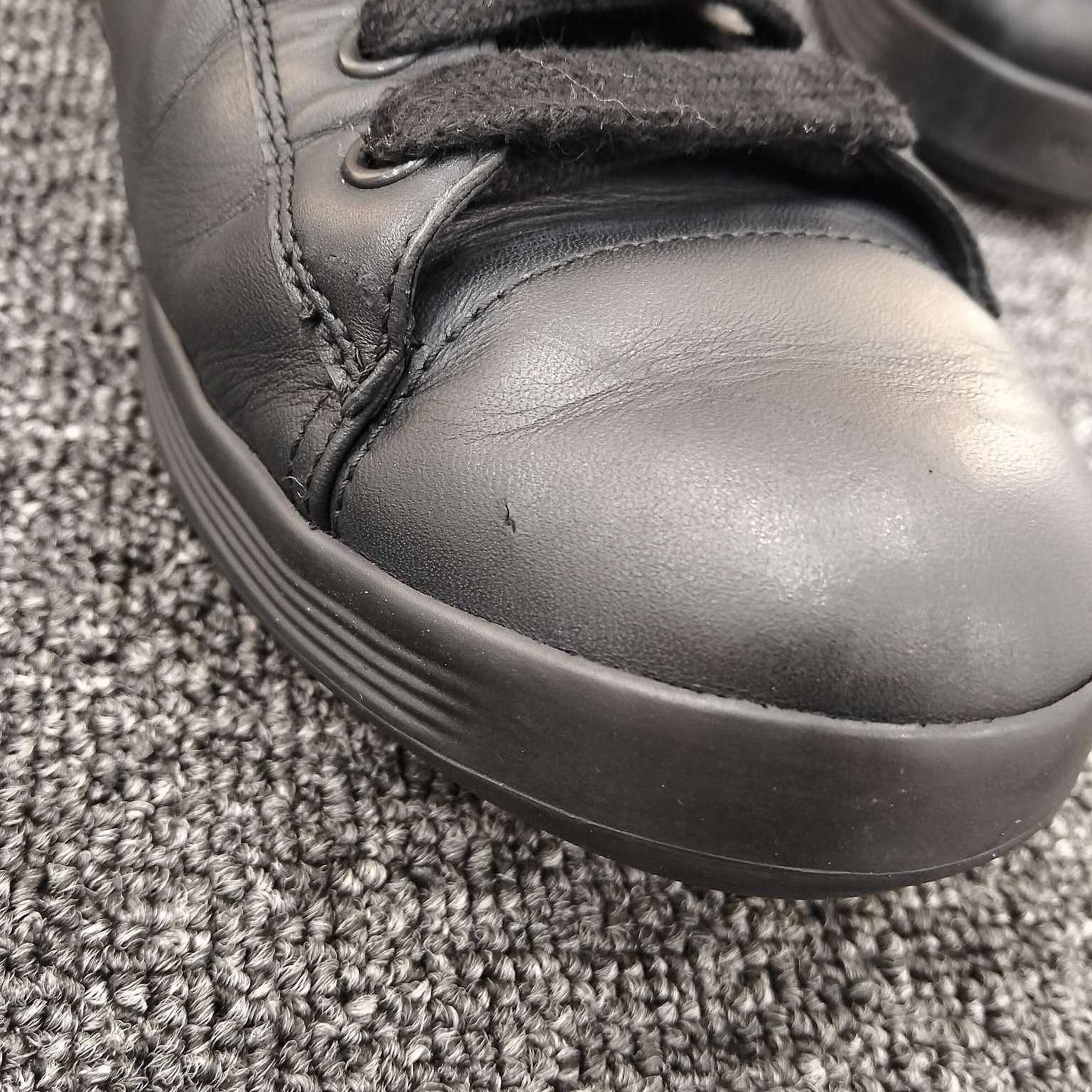 Prada Prada Black Leather Low-Top Sneakers Size 8.5 Size US 8.5 / EU 41-42 - 9 Thumbnail