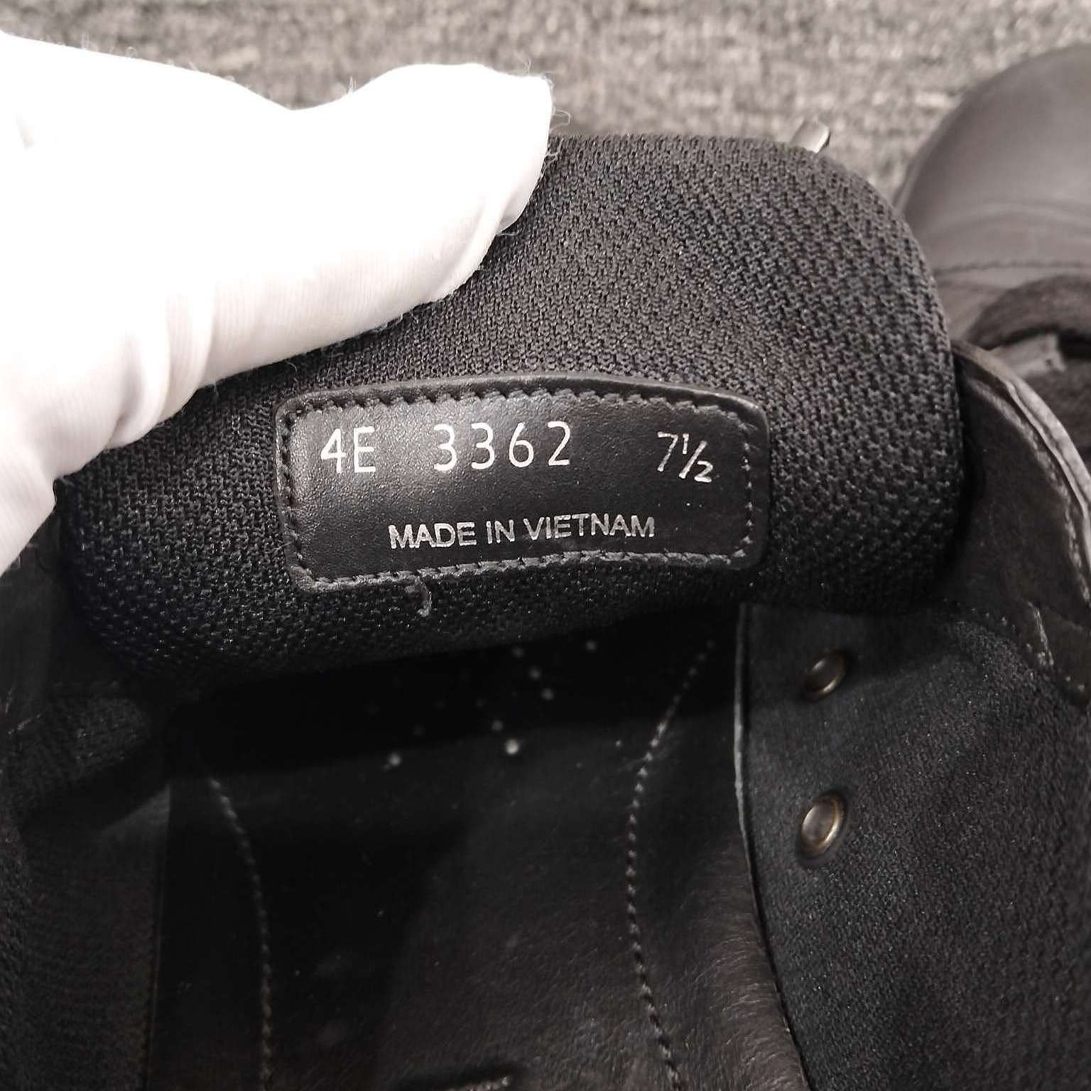 Prada Prada Black Leather Low-Top Sneakers Size 8.5 Size US 8.5 / EU 41-42 - 5 Thumbnail