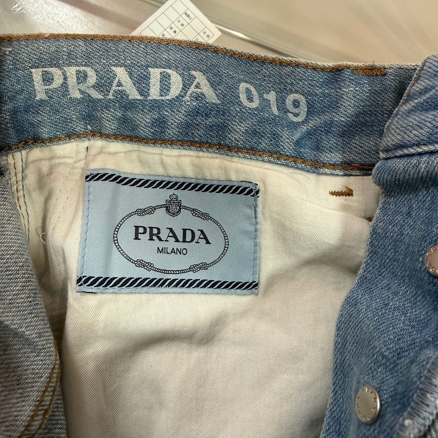 Prada Prada Triangle Logo Denim Jeans Size 31 Size US 31 - 3 Thumbnail