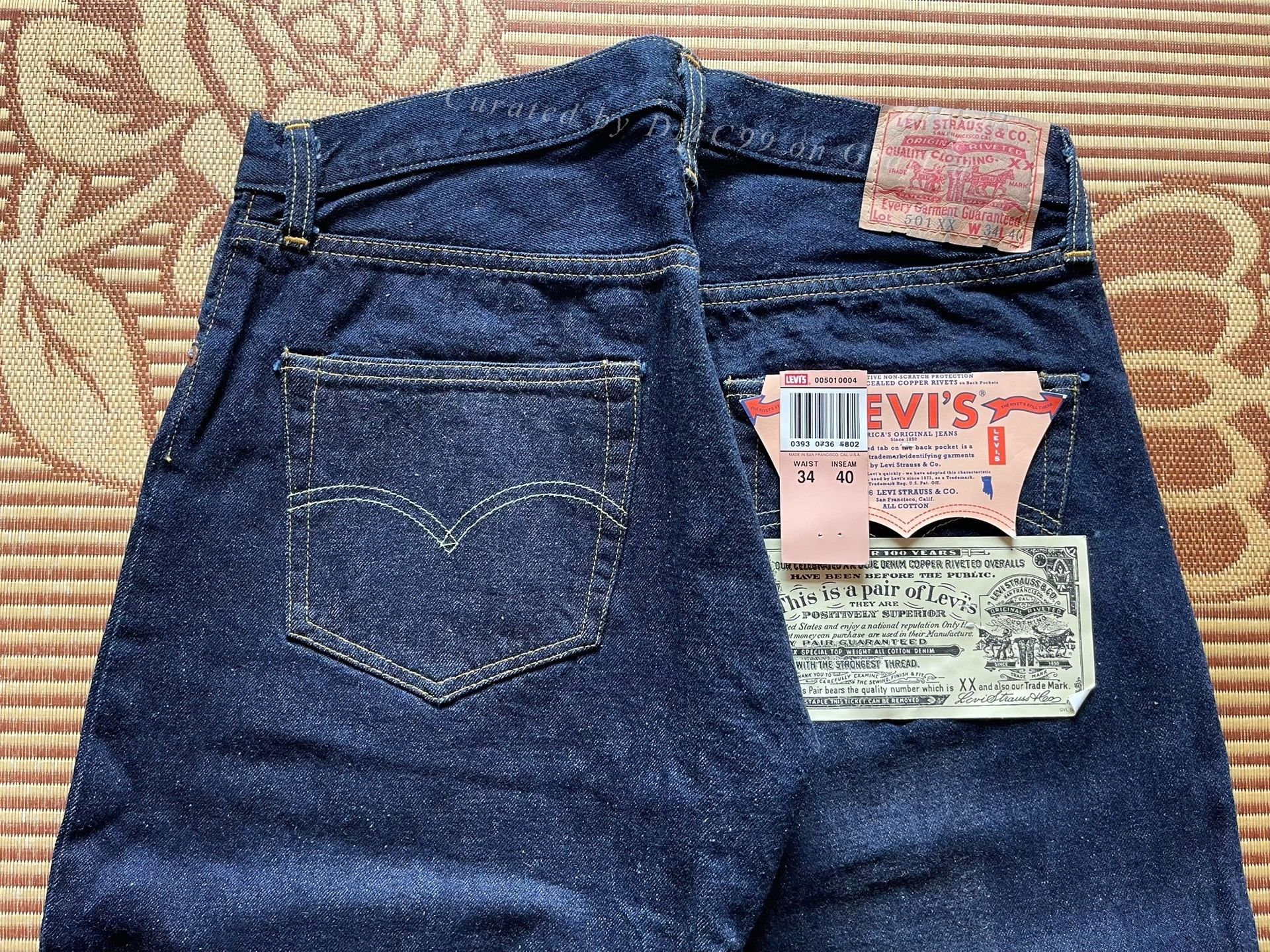 Levi's Vintage Clothing Levi's LVC 501XX 55501 0004 W34 Size US 34 / EU 50 - 4 Thumbnail