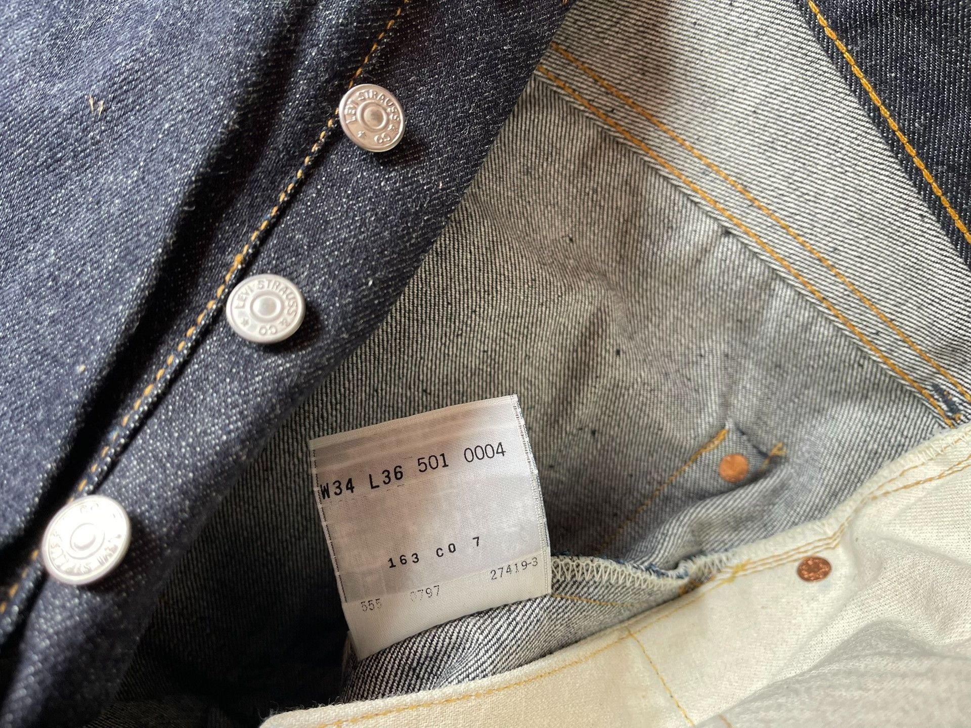 Levi's Vintage Clothing Levi's LVC 501XX 1955 Denim Jeans Size US 34 / EU 50 - 7 Thumbnail