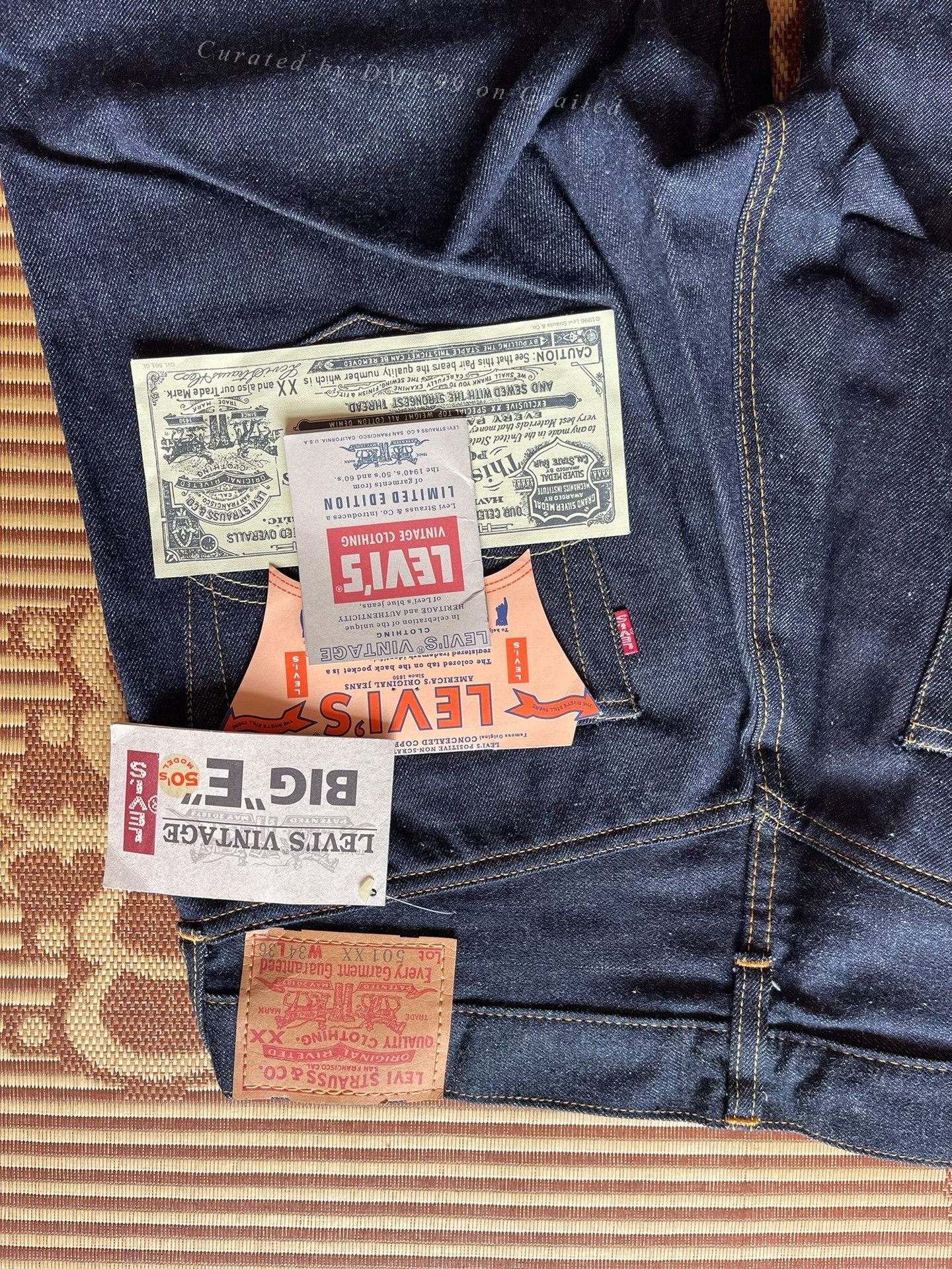 Levi's Vintage Clothing Levi's LVC 501XX 1955 Denim Jeans Size US 34 / EU 50 - 4 Thumbnail