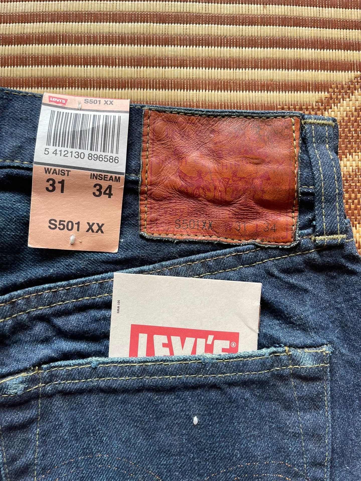 Levi's Vintage Clothing Levi's LVC 555 S501XX 44501 0160 Size US 28 / EU 44 - 4 Thumbnail