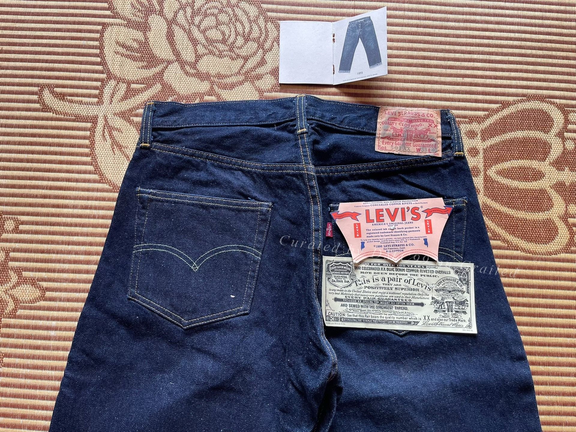 Levi's Vintage Clothing Levi's 501xx 1955 Denim Jeans Size US 33 - 4 Thumbnail