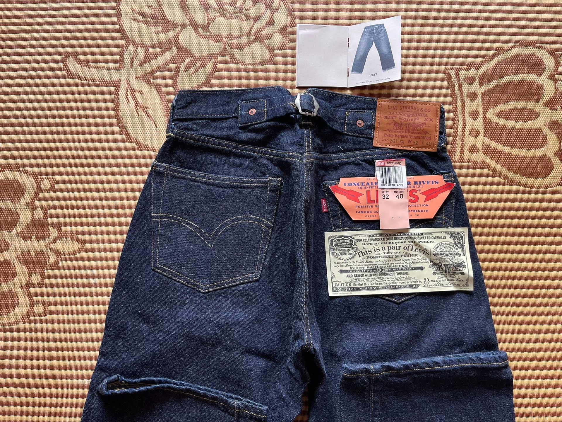 Levi's Vintage Clothing Levis LVC 555 1937 Jeans Size US 32 / EU 48 - 4 Thumbnail
