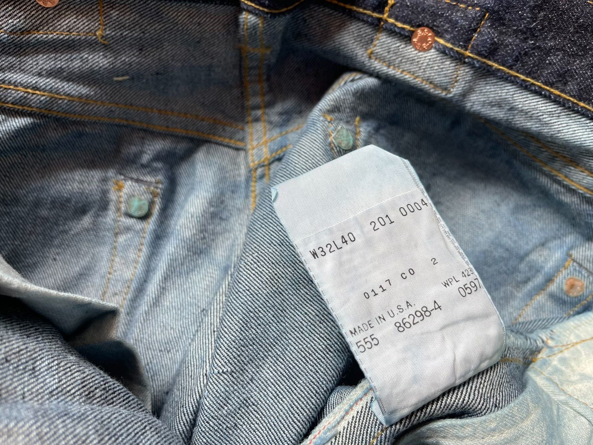 Levi's Vintage Clothing Levis LVC 555 1937 Jeans Size US 32 / EU 48 - 8 Thumbnail