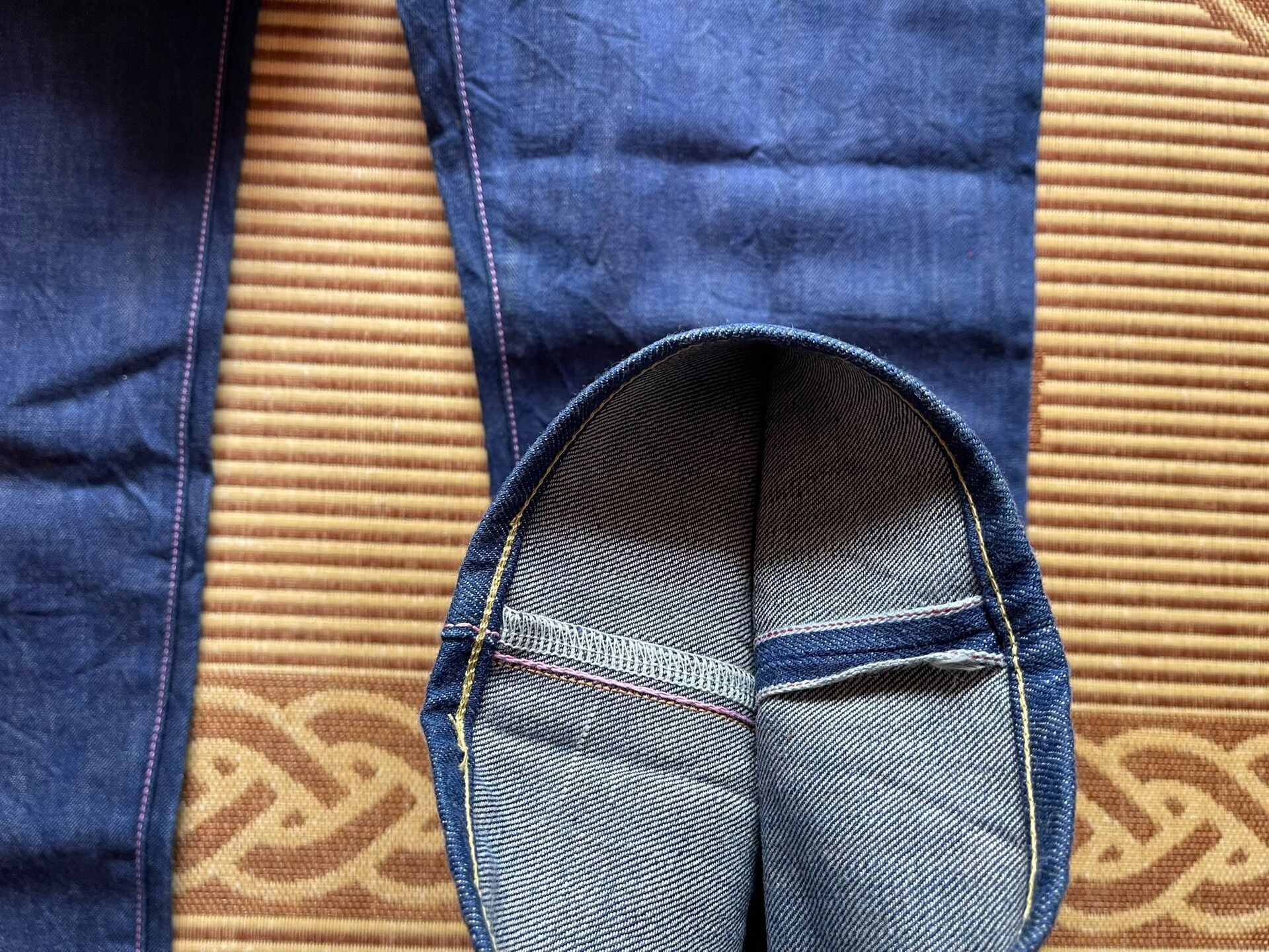 Momotaro Jeans Momotarou Jeans Natural Indigo Peach Embroidery Size US 32 / EU 48 - 8 Thumbnail