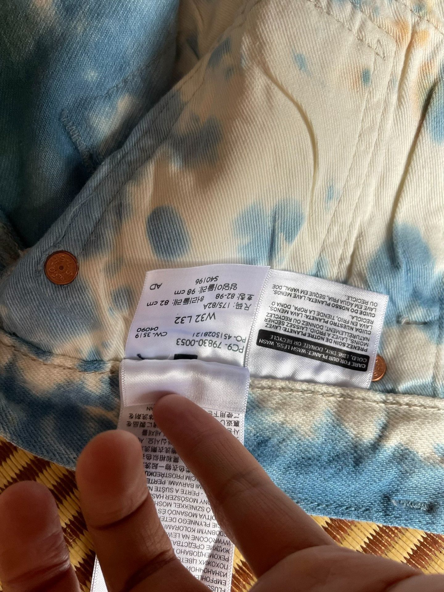 Levi's Levi's 501 93 Tie-Dye Jeans Size US 32 / EU 48 - 8 Thumbnail