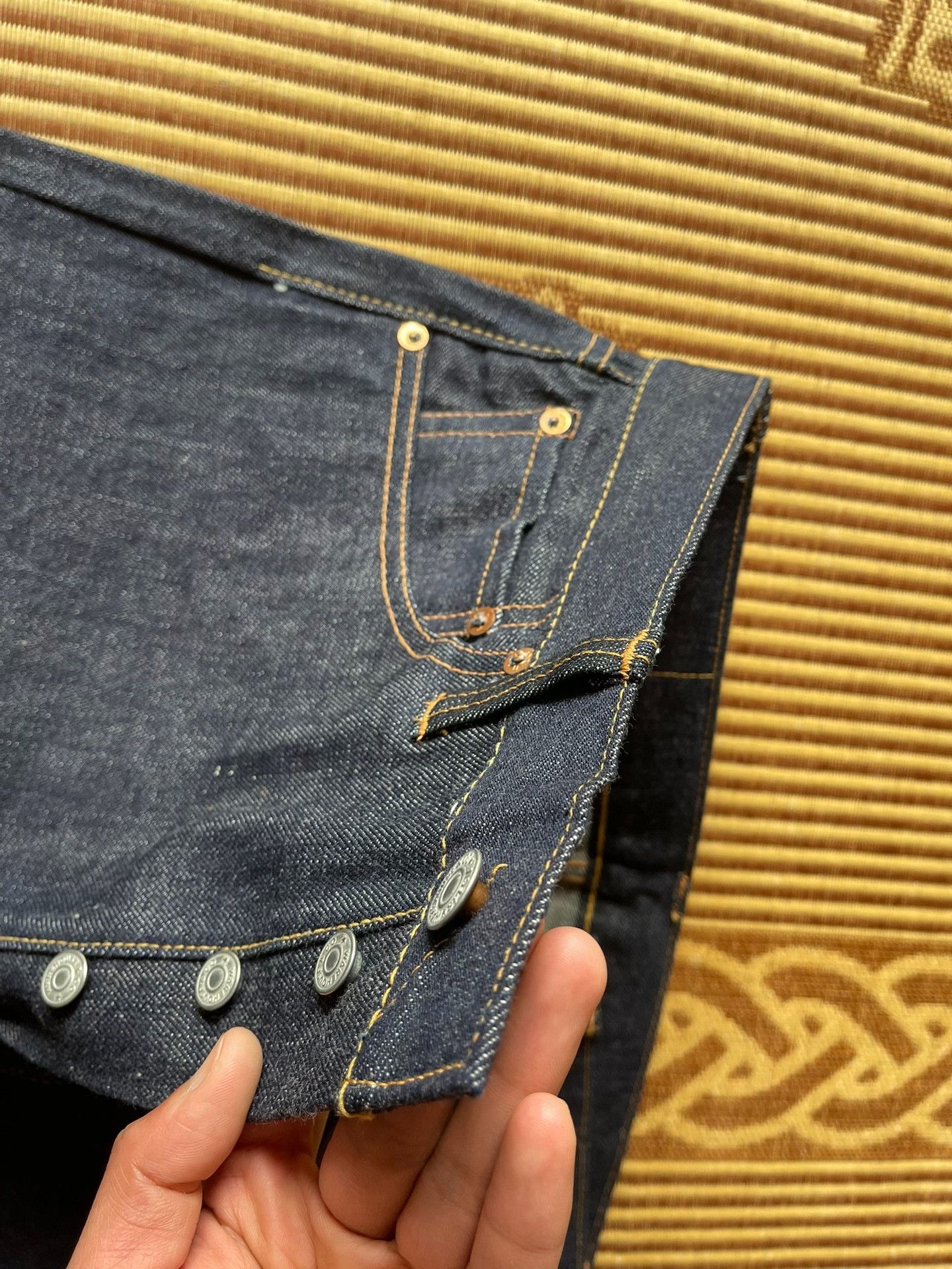Warehouse & Co. Warehouse 1000 Raw Denim Jeans Size US 32 / EU 48 - 7 Thumbnail